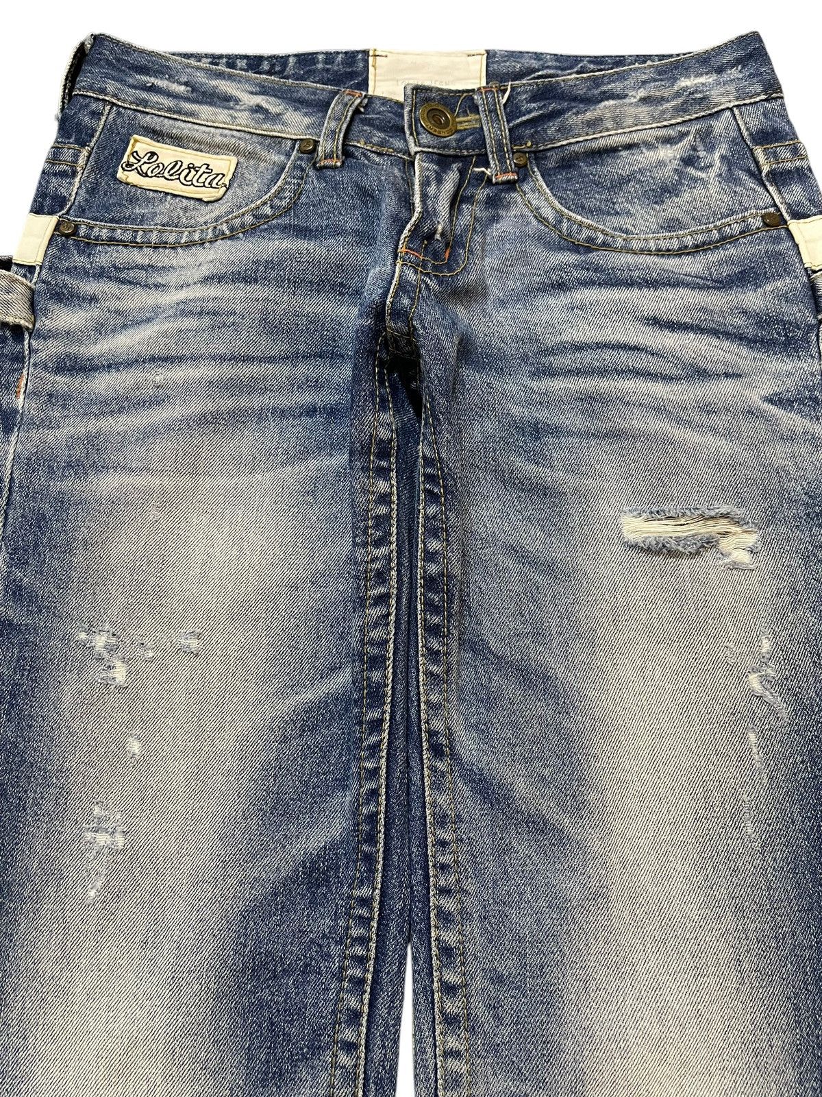 If Six Was Nine Vintage Japanese Brand Blue Faded Wash Style Jeans Size US 30 / EU 46 - 3 Thumbnail