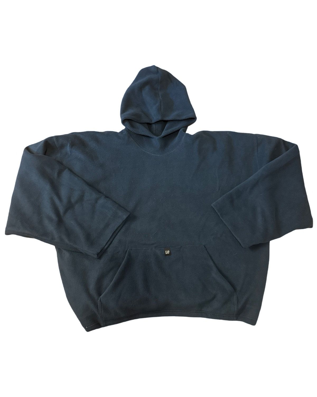gap × yeezy ネイビー large Yeezy Gap Blue Hoodie | Grailed
