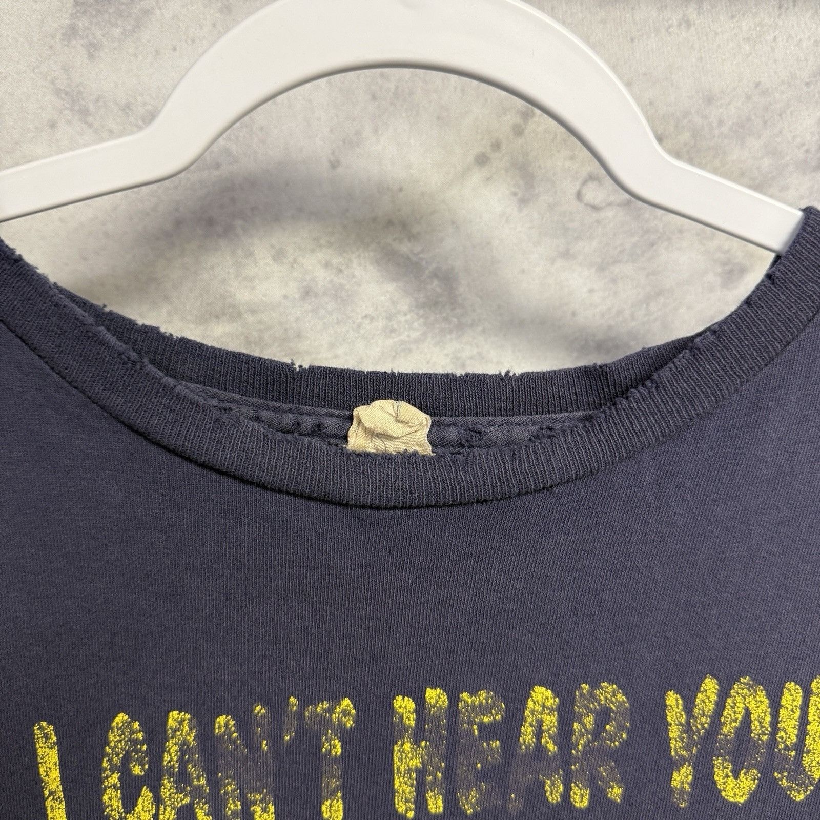 Vintage Vintage Funny Old Age Parody T Shirt Mens XL Blue Y2k Words Size US XL / EU 56 / 4 - 4 Thumbnail