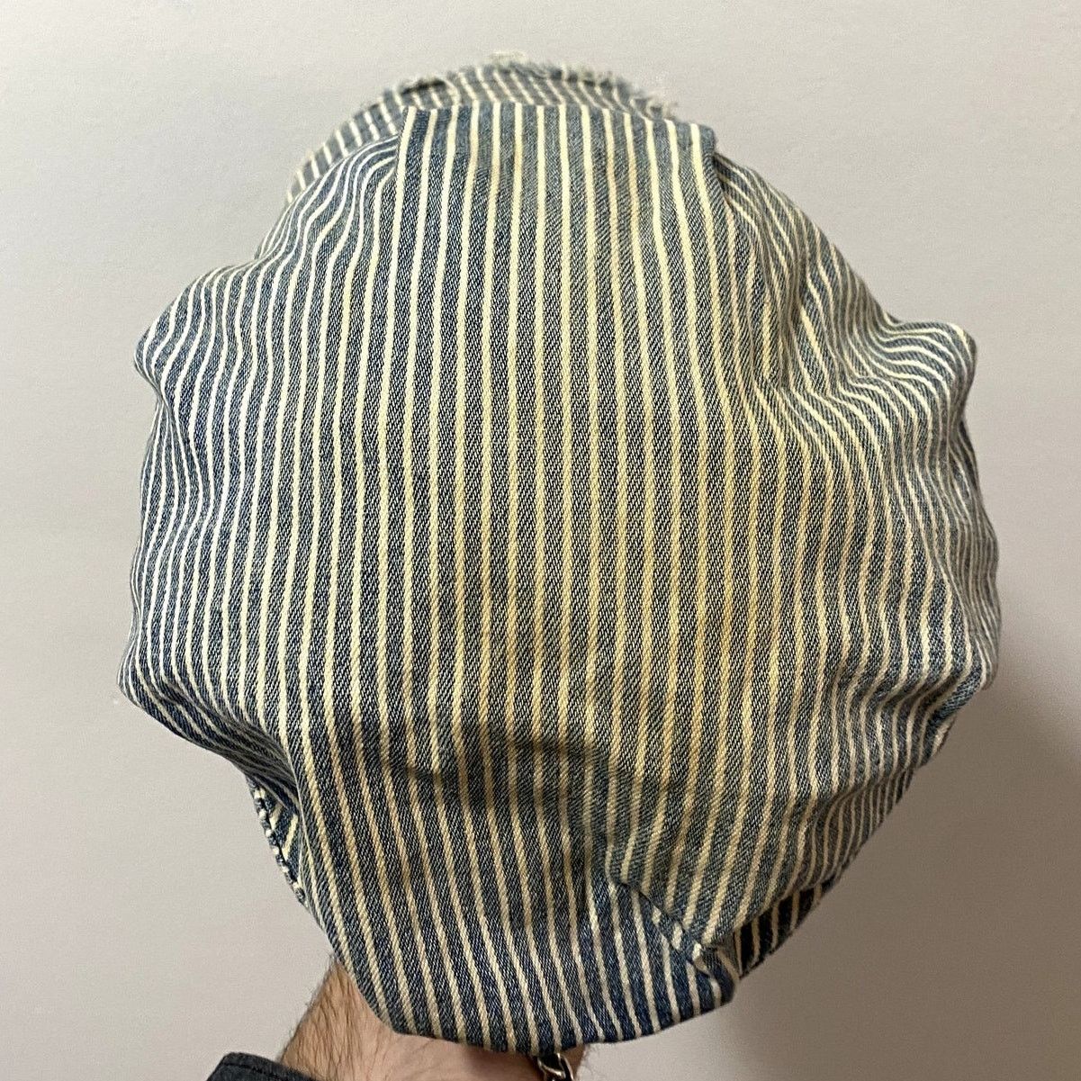 Vintage Vintage Payday Hickory Stripe Railroad Work Cap Distressed Size ONE SIZE - 9 Thumbnail