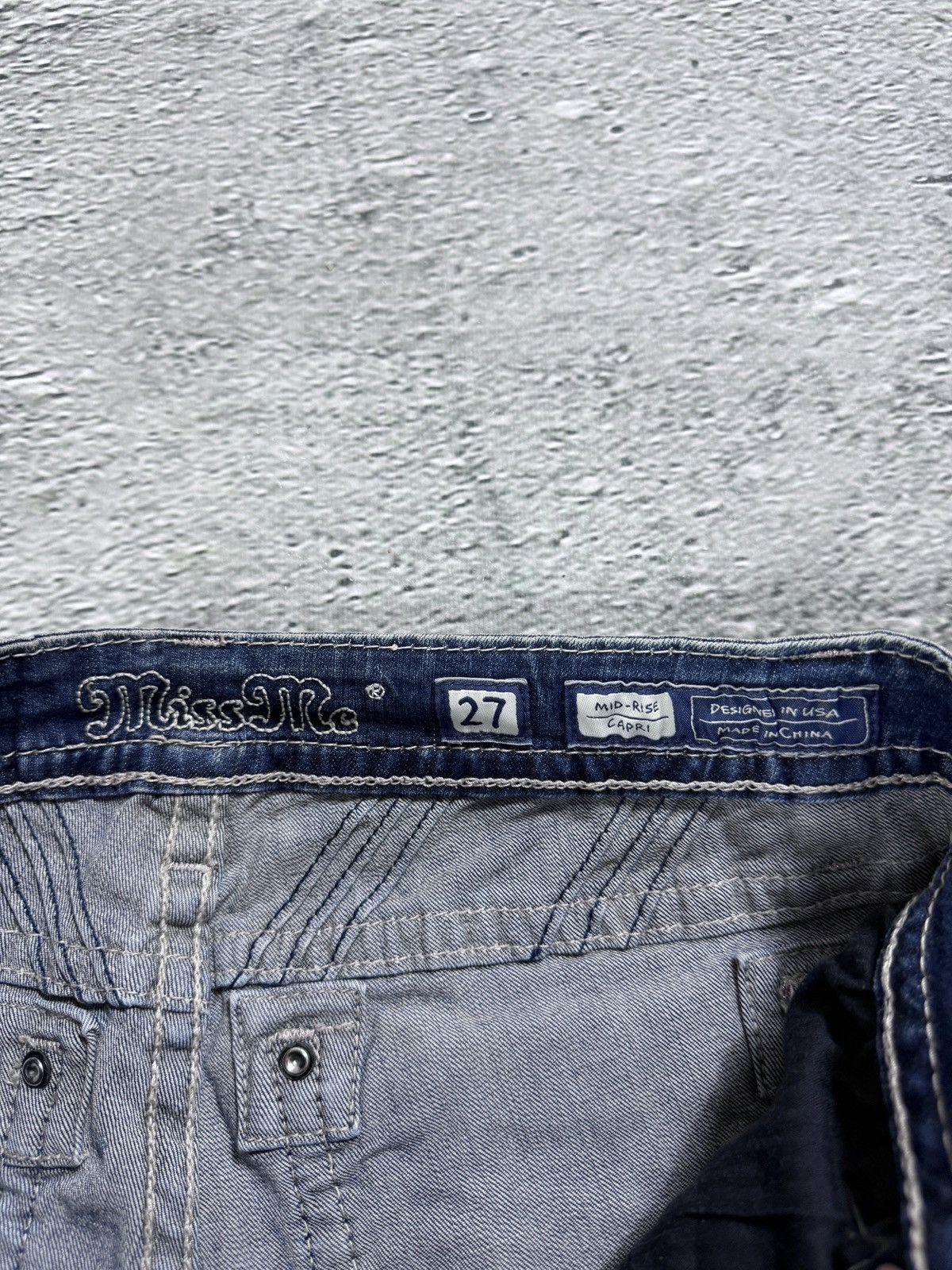 Miss Me Miss Me Mini Shorts denim vintage jeans Size 27" / US 4 / IT 40 - 3 Thumbnail