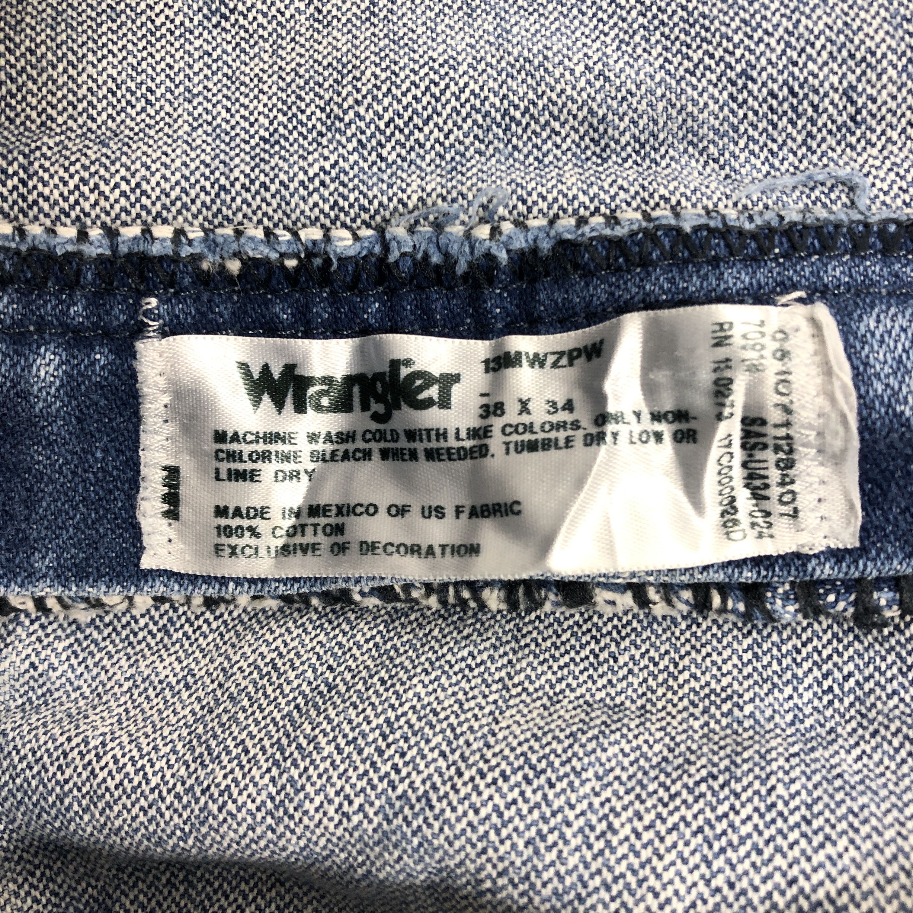 Vintage × Wrangler 38 x 31.5 Vintage Wrangler Jeans L1432 Size US 38 / EU 54 - 11 Thumbnail