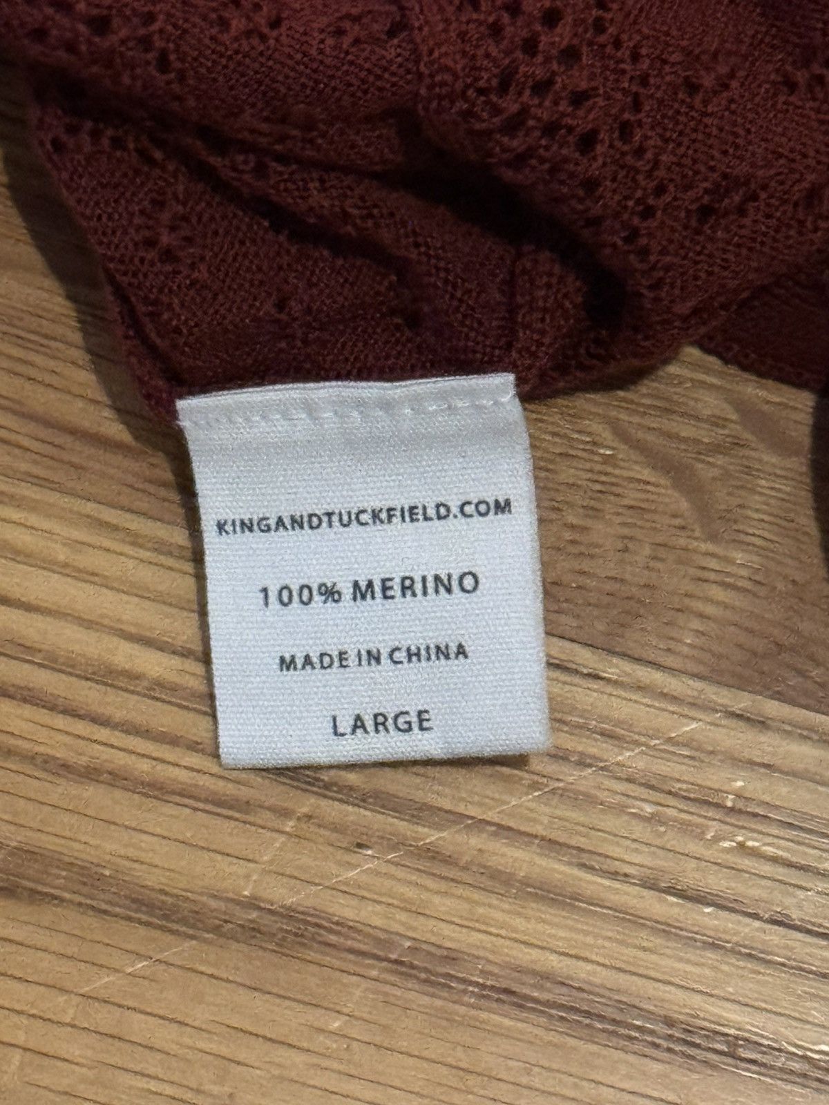 King & Tuckfield King & Tuckfield Merino Knit Shirt sz L Size US L / EU 52-54 / 3 - 4 Thumbnail