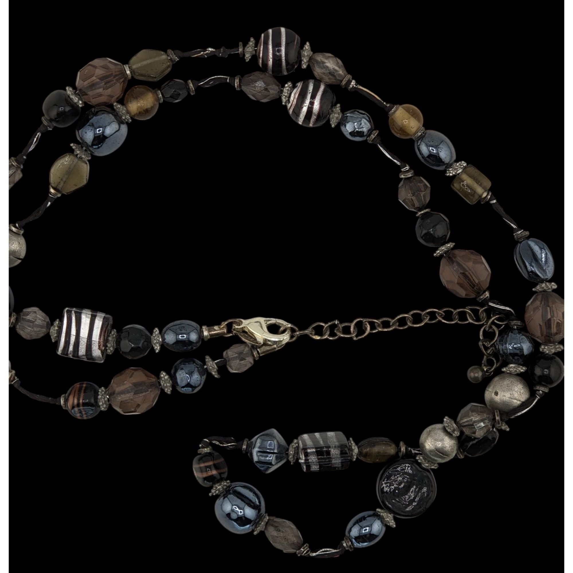 Chicos Chicos Vintage Glass & Metal Statement Opera Necklace Size ONE SIZE - 3 Thumbnail