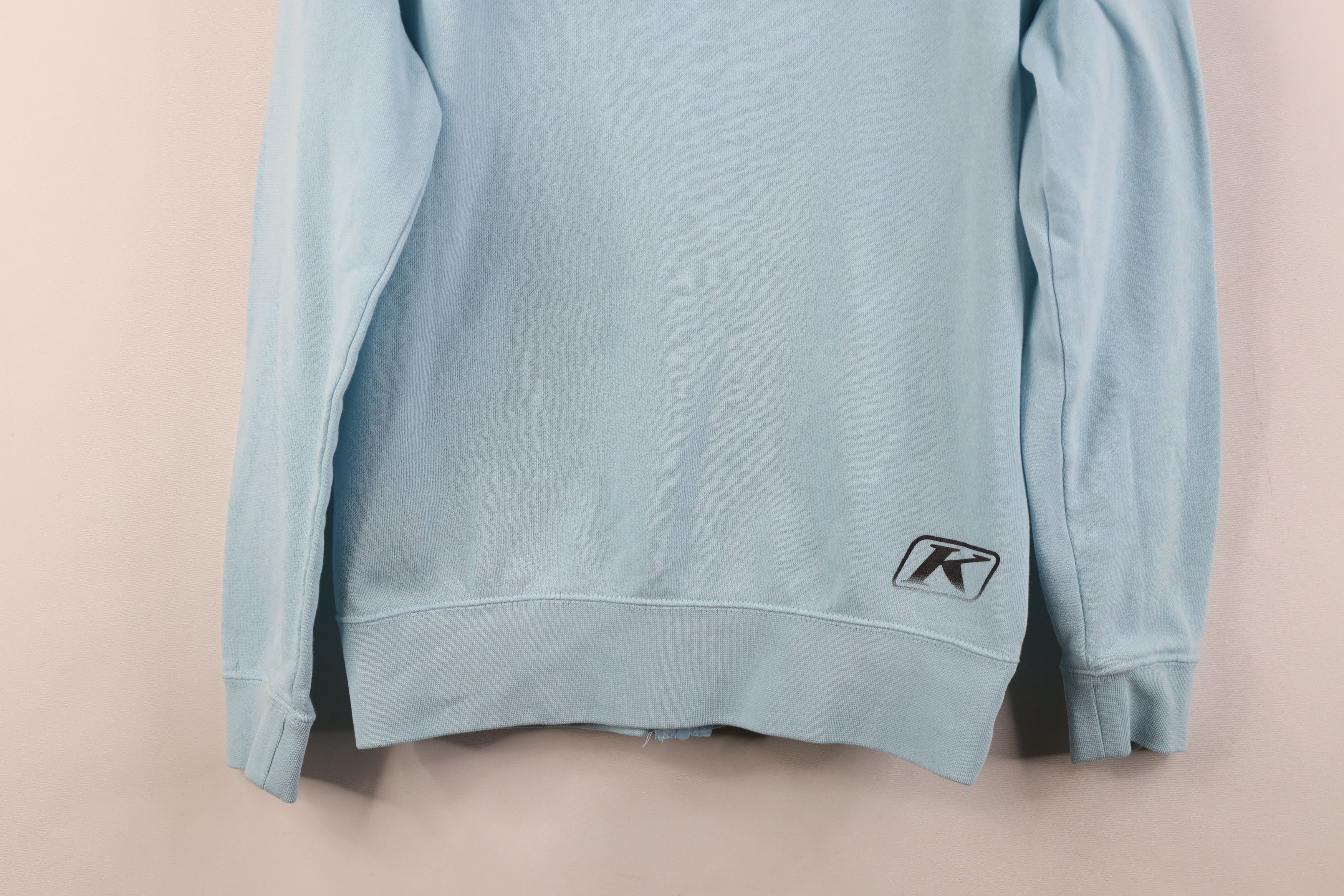 Vintage Klim Racing Spell Out Full Zip Hoodie Sweatshirt Light Blue Size XS / US 0-2 / IT 36-38 - 16 Thumbnail