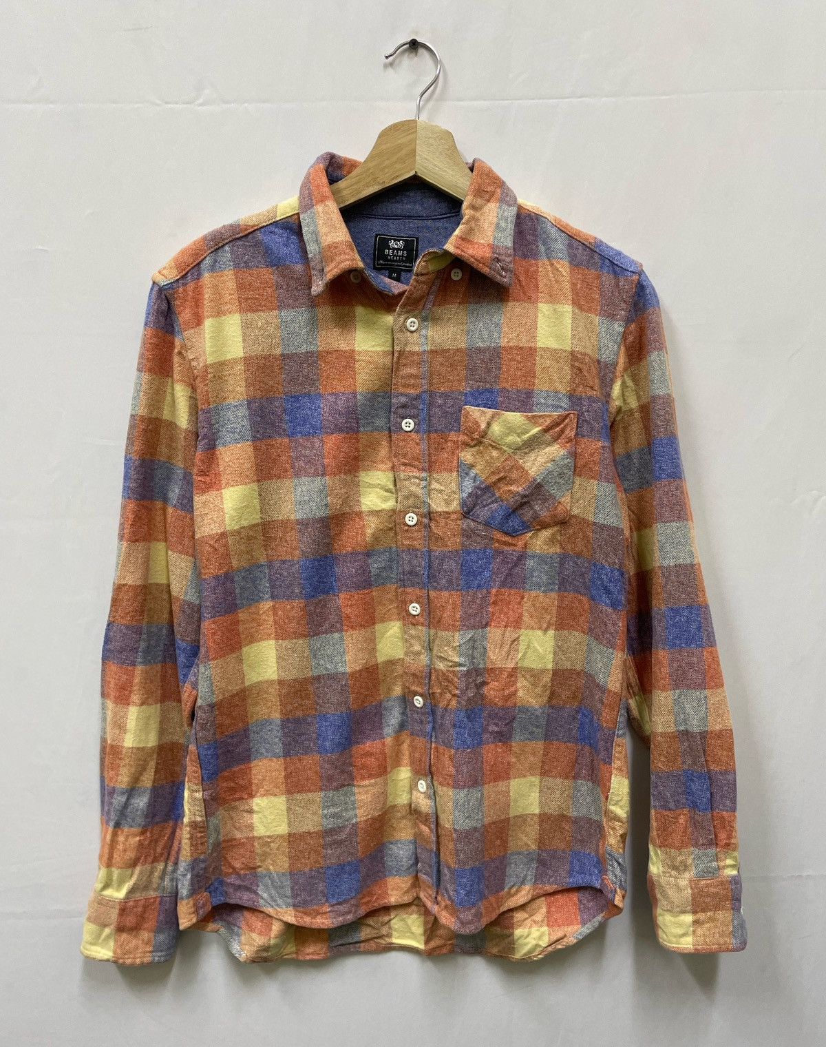 BEAMS HEART CHECKERED SHIRT