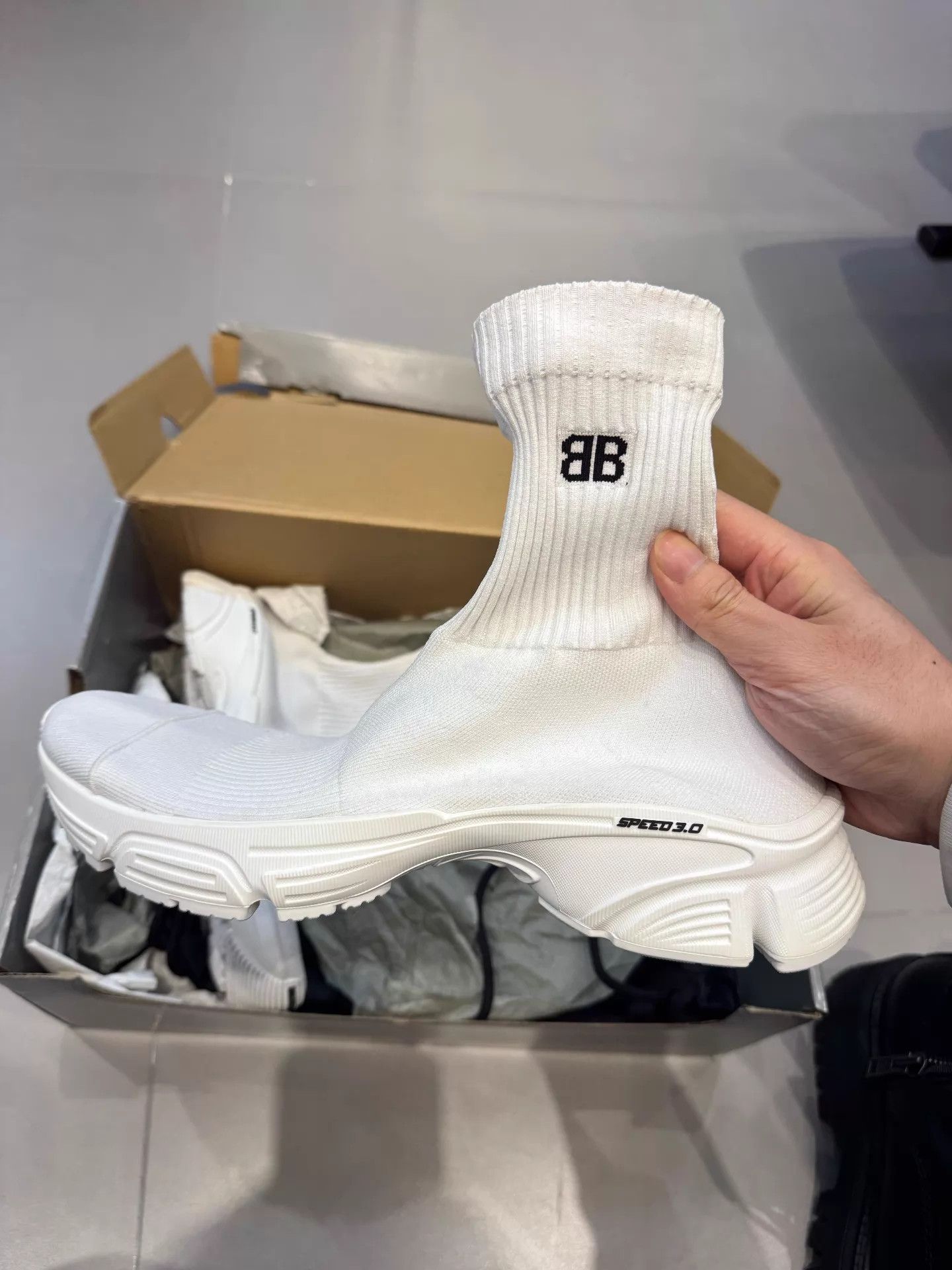 Balenciaga Balenciaga Speed 3.0 White Sock Sneaker 41 Size US 8 / EU 41 - 2 Thumbnail