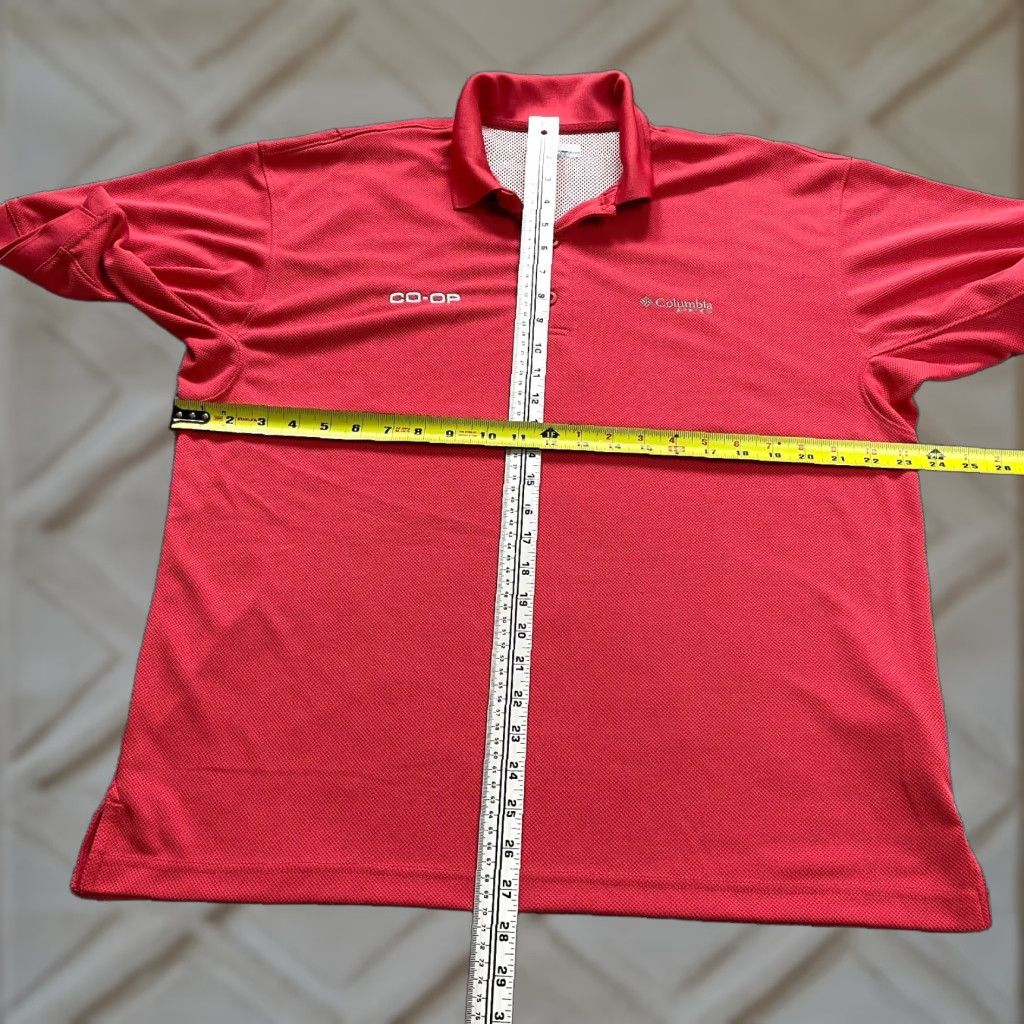 Vintage Columbia PFG Omni Shade Polo Shirt Fishing Red Medium Mens Size US M / EU 48-50 / 2 - 1 Thumbnail