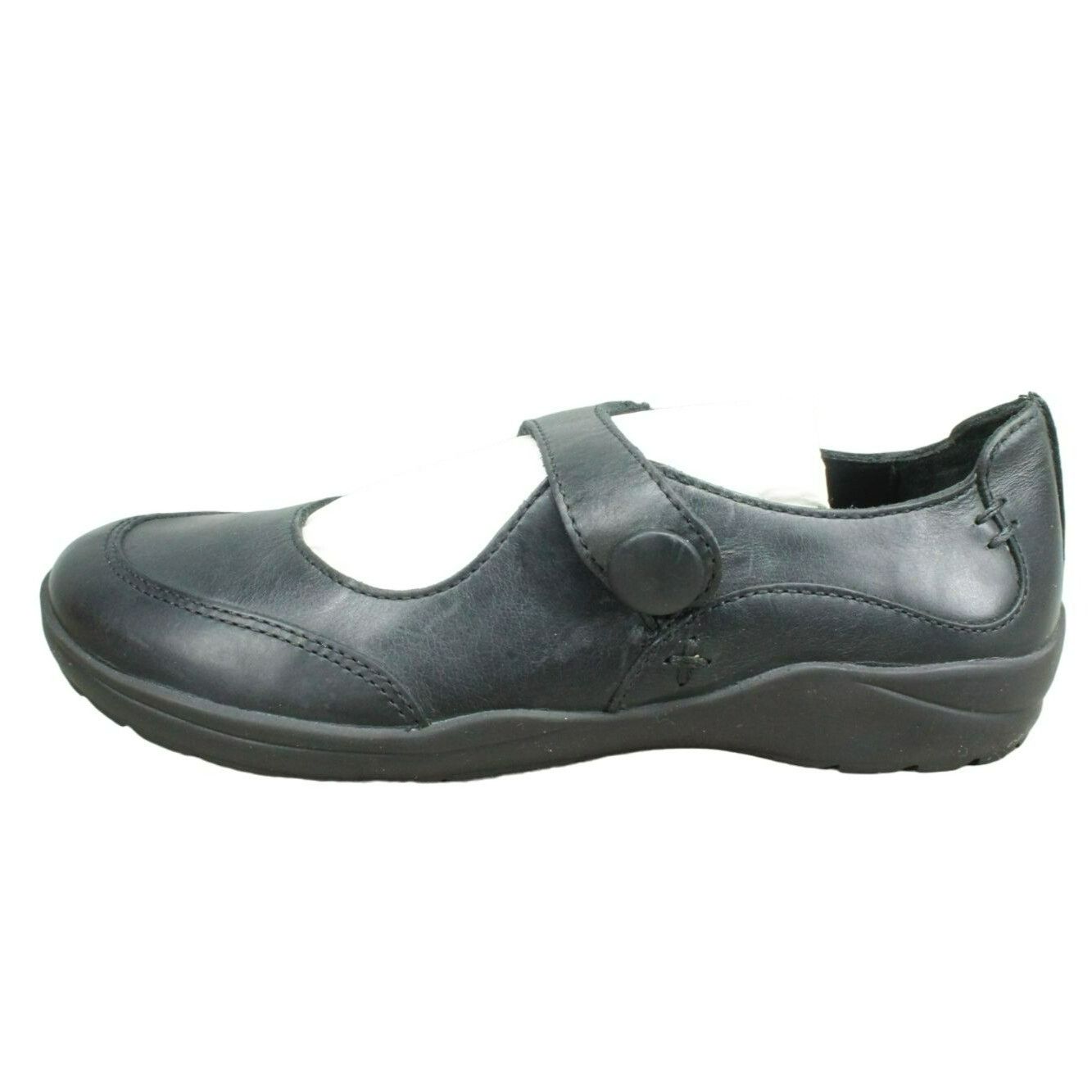Leather LL Bean Women's Hook & Loop Mary Jane Flat Shoes Size US 6.5 / IT 36.5 - 2 Thumbnail