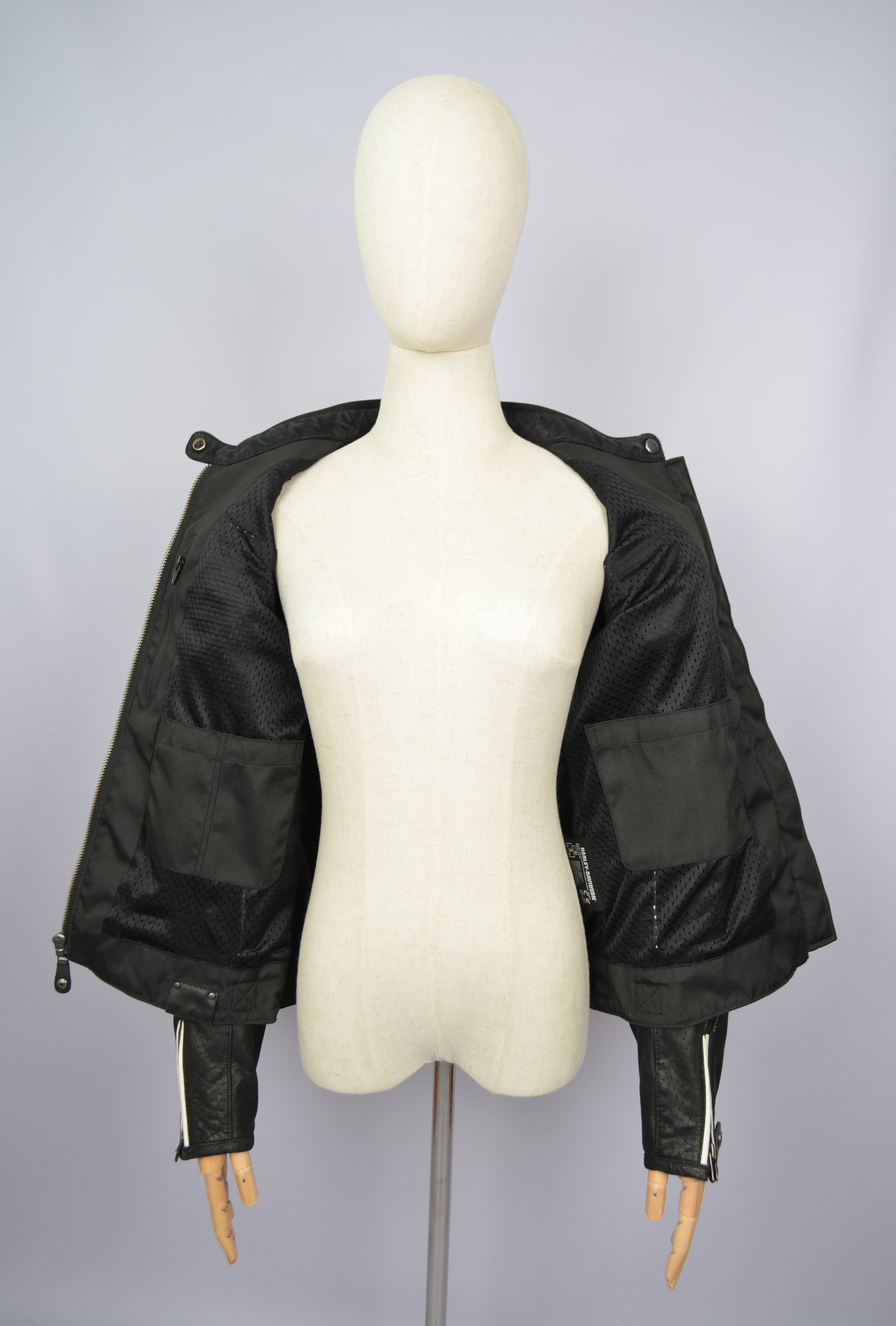 Harley Davidson Harley Davidson Zadar Womens Perforated Leather Biker Jacket Size L / US 10 / IT 46 - 16 Thumbnail