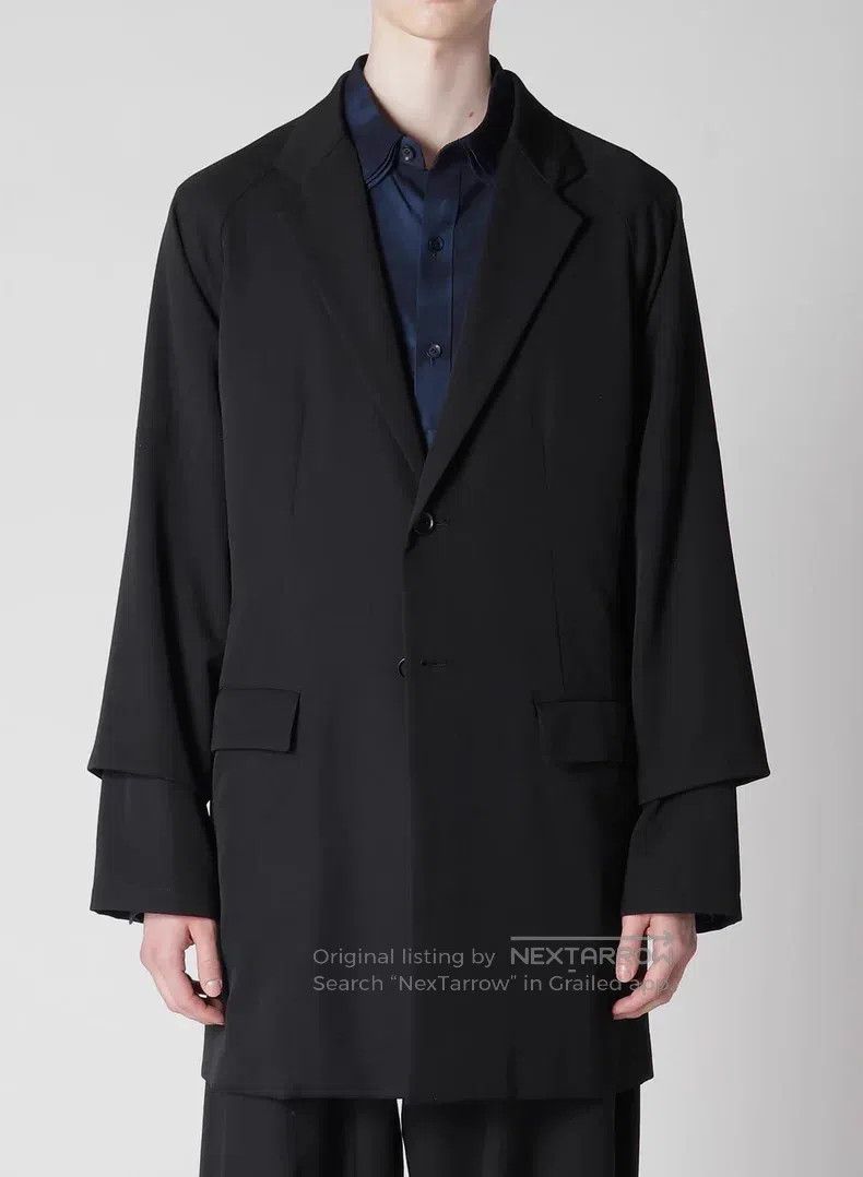 Yohji Yamamoto YOHJI YAMAMOTO Double Sleeve Raglan Coat Size US M / EU 48-50 / 2 - 6 Thumbnail