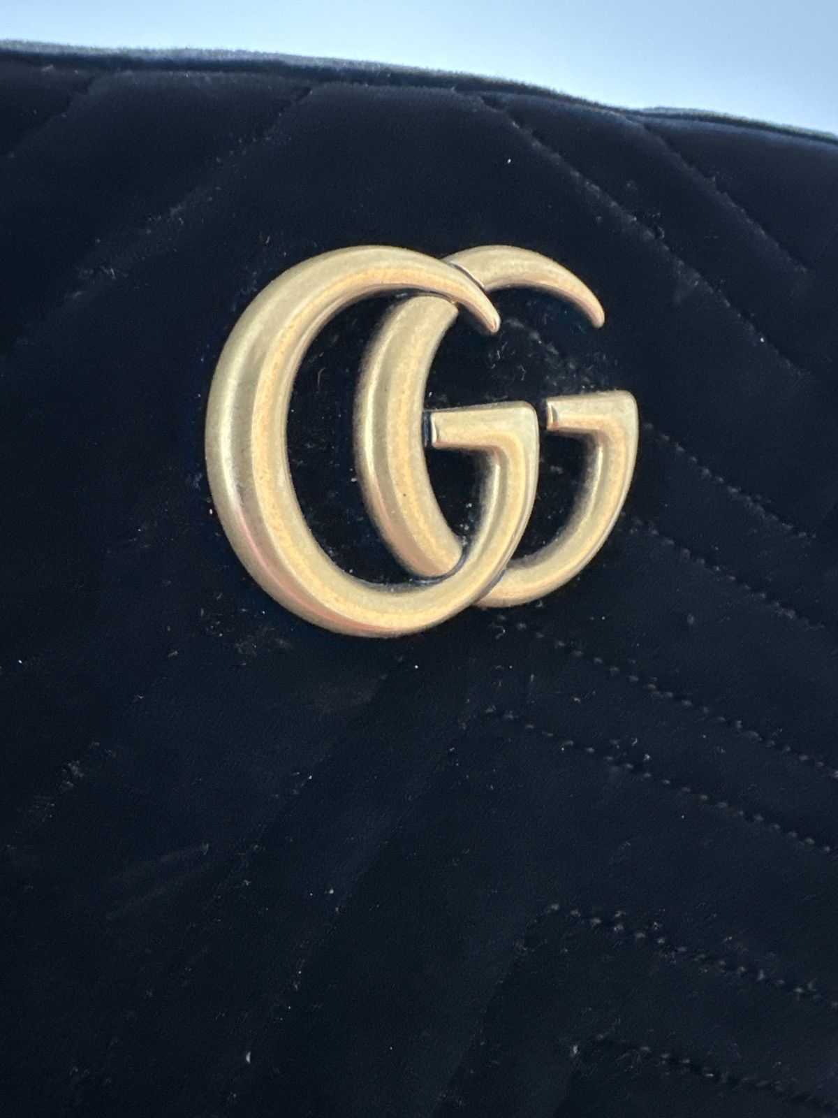 Gucci Gucci GG Marmont Bag in Black Velvet Limited Edition Size ONE SIZE - 5 Thumbnail