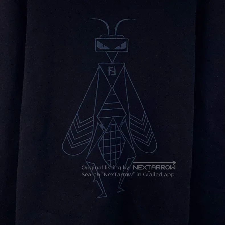 Fendi Fendi Black Insect Print Crew Neck Long Sleeve Sweatshirt Size US M / EU 48-50 / 2 - 4 Thumbnail
