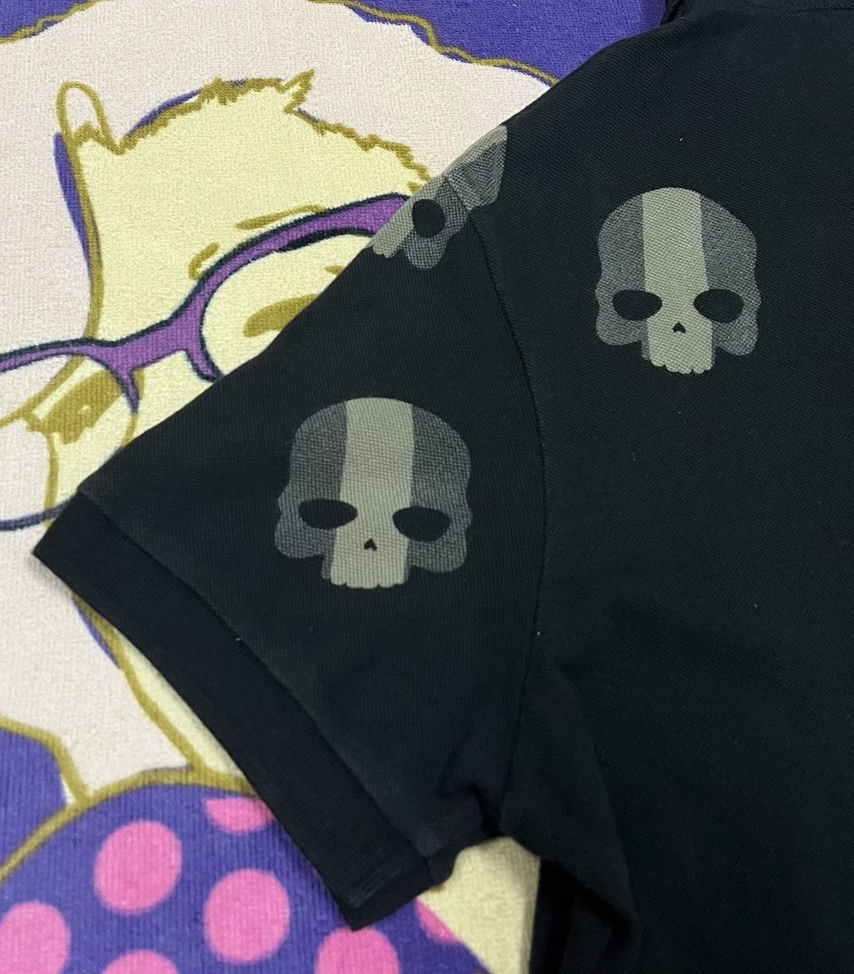 HYDROGEN HYDR☠️GEN Rare Skulls Design Polo Shirt / Hydrogen Size US L / EU 52-54 / 3 - 4 Thumbnail