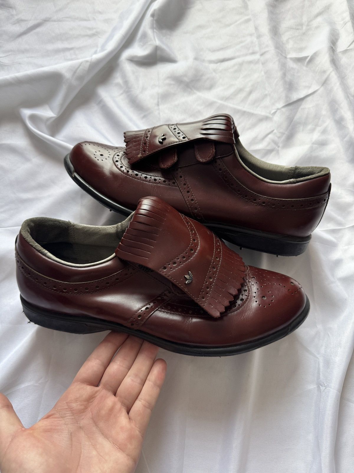 Adidas 1993 Adidas Golf Saddle Vintage Rare Retro Leather Shoes Size US 11 / EU 44 - 1 Thumbnail
