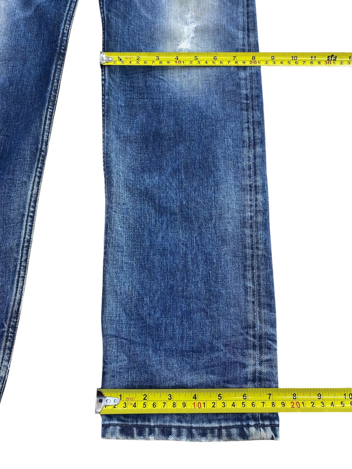 Diesel Diesel Whiskers Faded Wash Style Ripped Jeans Size US 34 / EU 50 - 8 Thumbnail