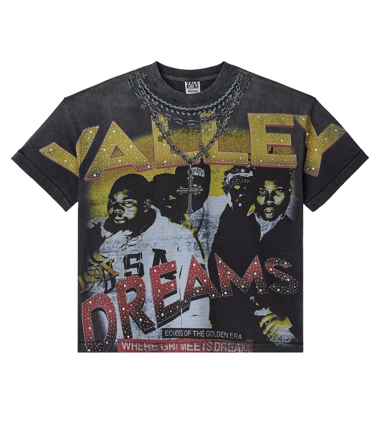 Vale Forever Golden Chambers Bling Tee Black Size US XL / EU 56 / 4 - 1 Thumbnail