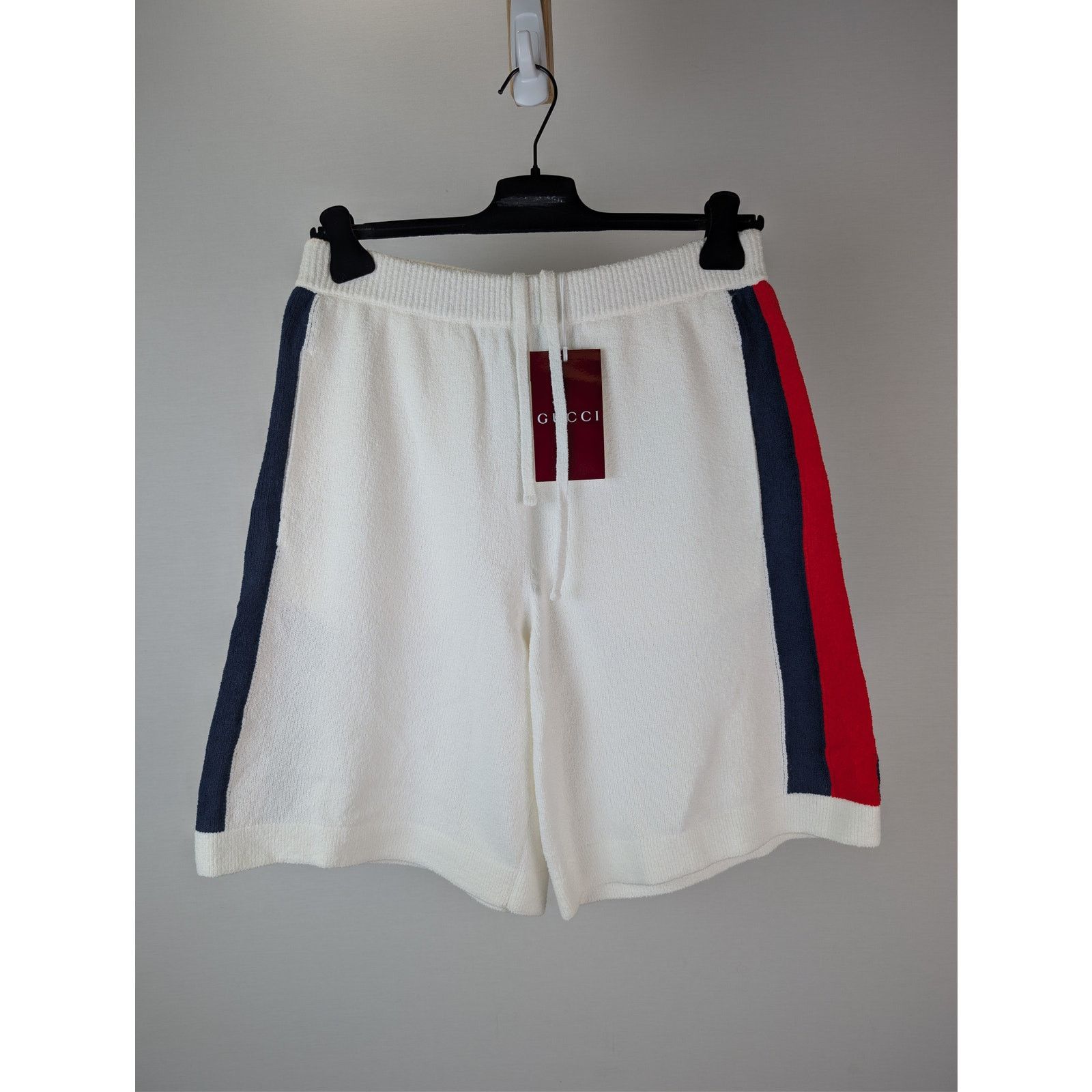 Gucci o1rshd1 Cotton Blend Terry Knit Basket Shorts in Off-White Size US 38 / EU 54 - 2 Thumbnail
