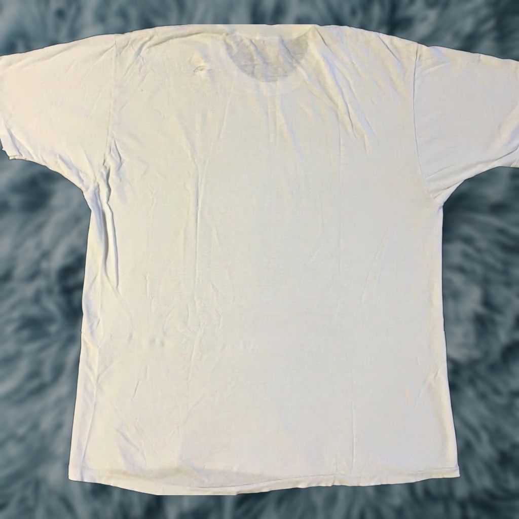 Vintage VINTAGE 90s Faded Distress Shirt XL White Grunge Biker Punk Skate Surf Trucker Army PE 80s Shirt Mens XL White 90s Distressed Grunge Biker Punk Size US XL / EU 56 / 4 - 1 Thumbnail