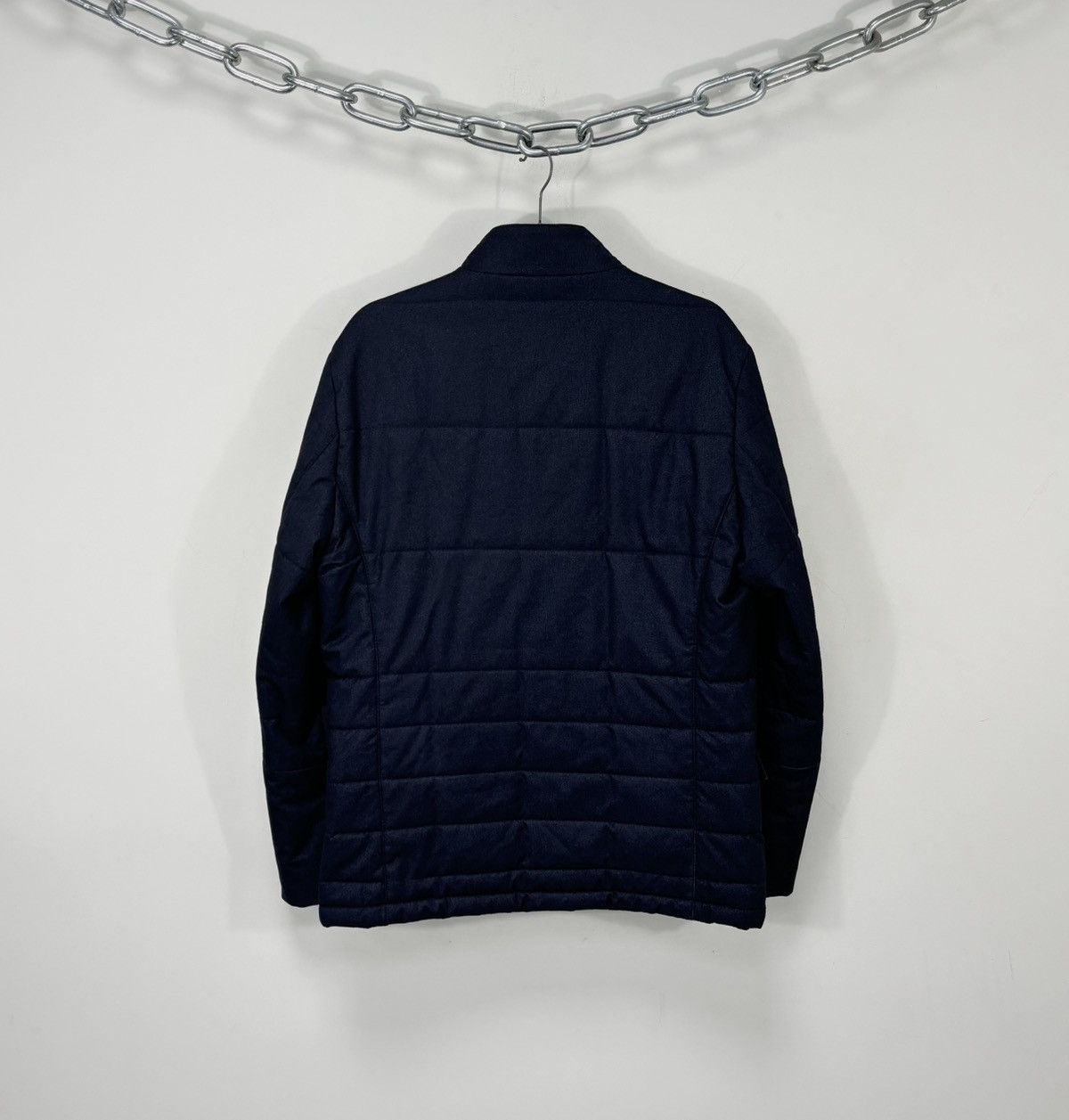 Corneliani Corneliani ID Men’s Navy Dual Closure Zip Snap Padded Jacket Size US M / EU 48-50 / 2 - 4 Thumbnail