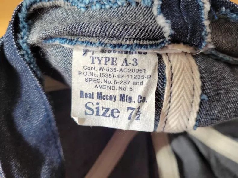 The Real McCoy's The Real Mccoys TYPE A-3 denim mechanic's cap 2505-Nextarro Size ONE SIZE - 4 Thumbnail