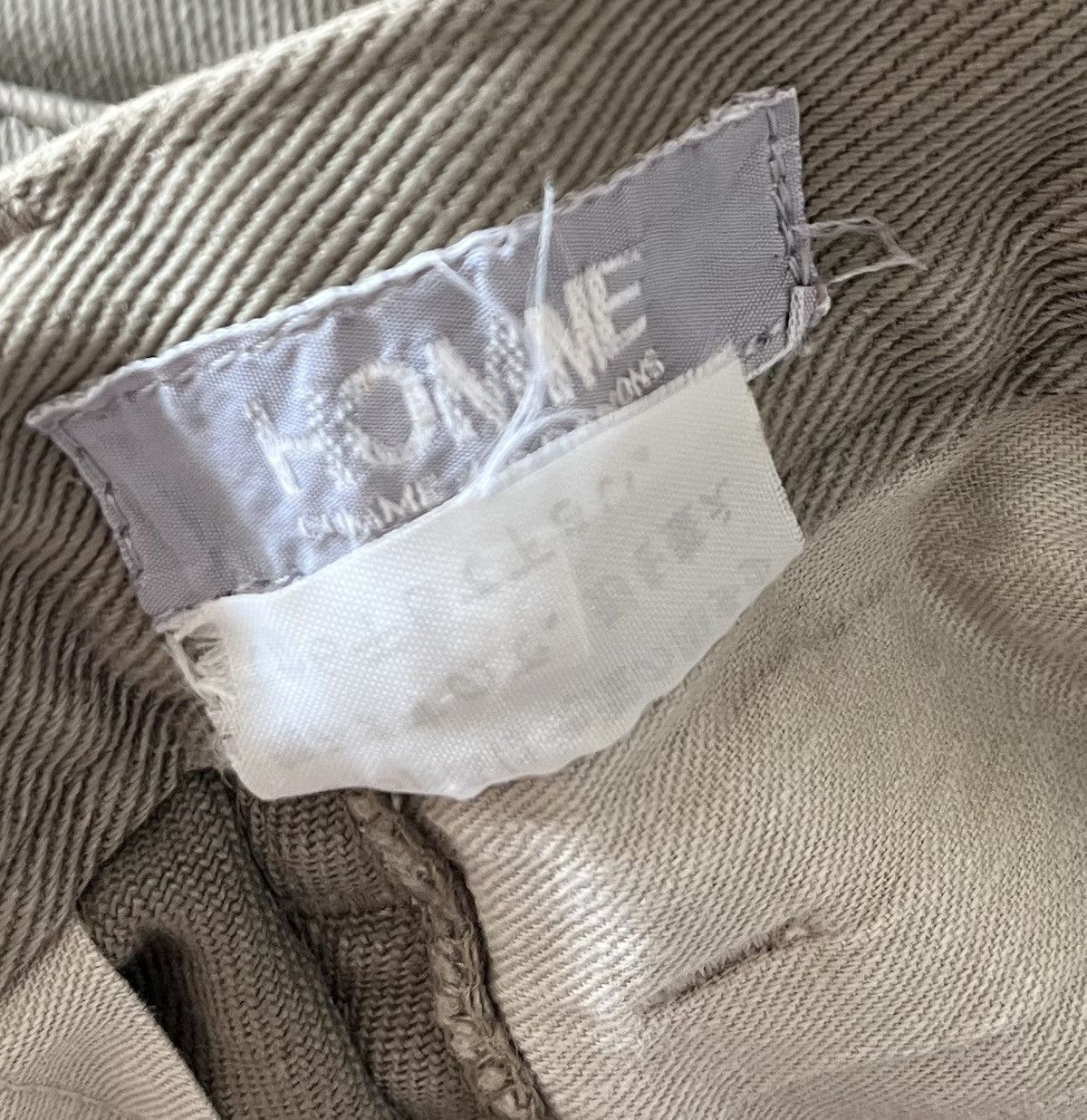 Comme des Garcons Vintage cdg homme classic regular dark cream trousers Size US 26 / EU 42 - 4 Thumbnail