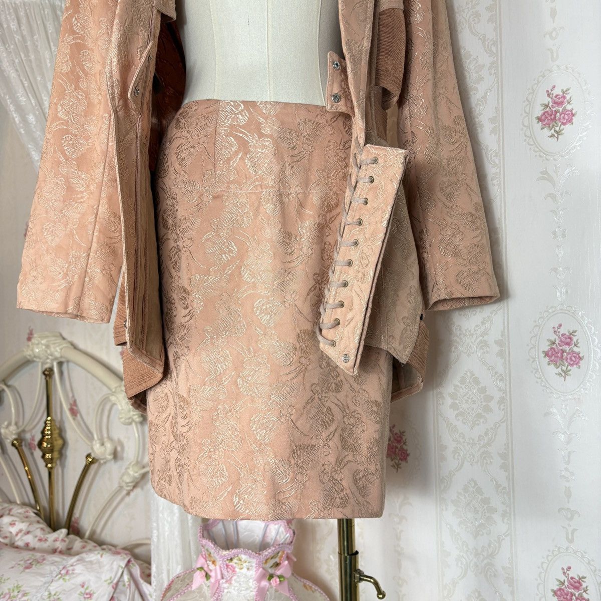 Jean Paul Gaultier Vintage runway spring 2004 JPG blazer and skirt set Size XL / US 12-14 / IT 48-50 - 7 Thumbnail