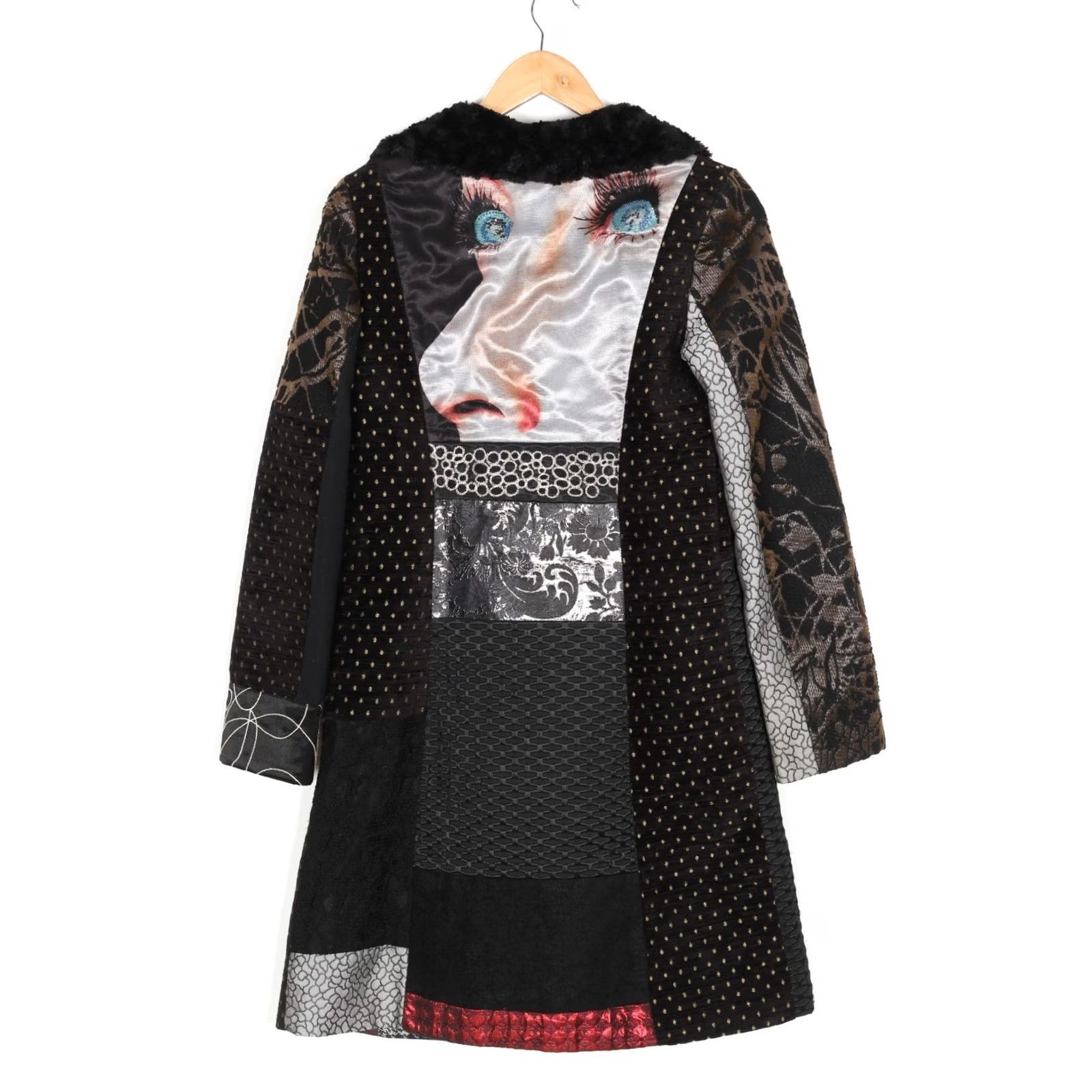 Desigual DESIGUAL Coat Jacket Women 38 Multicoloured Logo 06E2924 MJ6489 Coat Size XS / US 0-2 / IT 36-38 - 2 Thumbnail