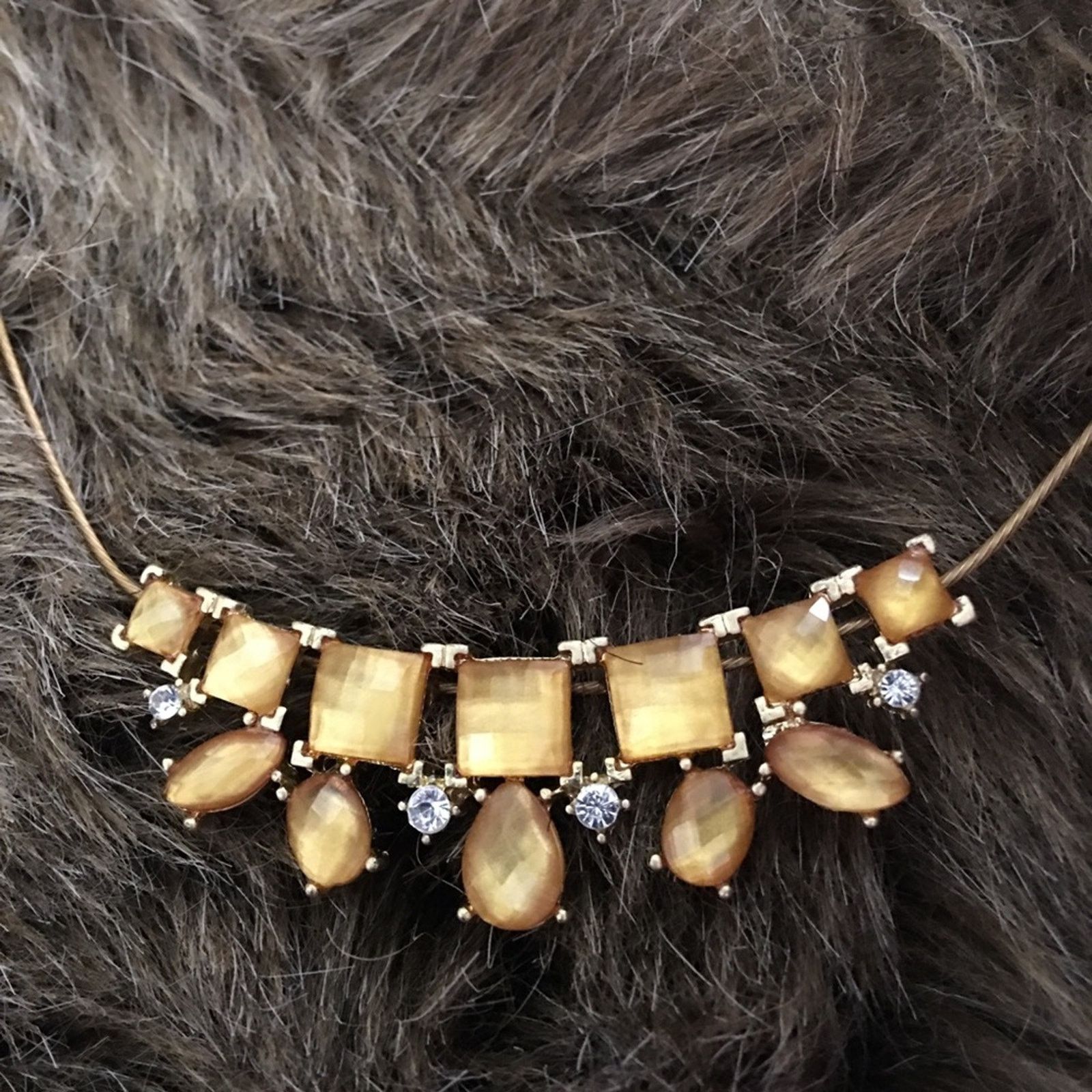 Vintage Vintage SAQ gold tone jeweled choker necklace Size ONE SIZE - 6 Thumbnail