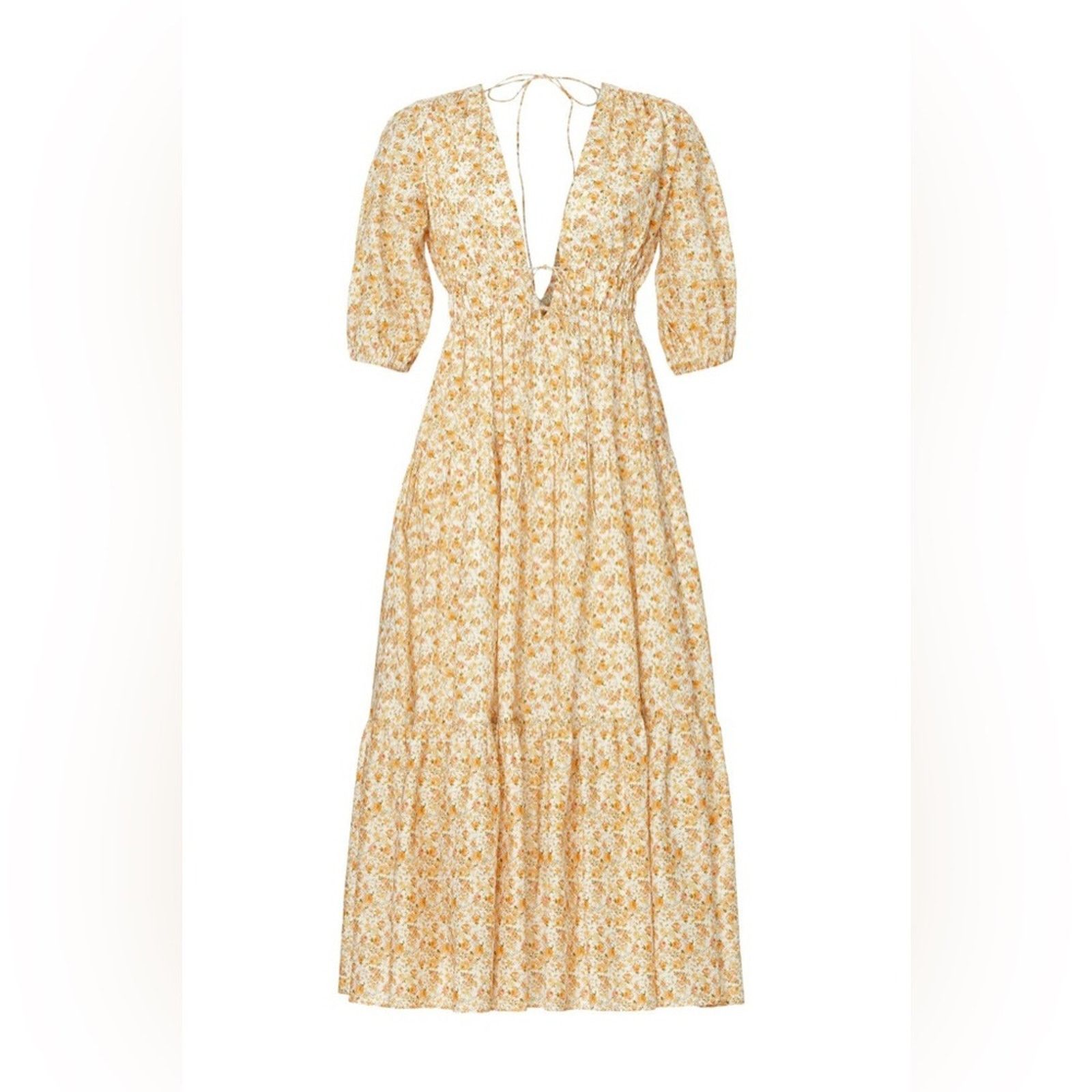 Significant Other Significant Other US 4 Adele Dress Yellow Floral Maxi Size S / US 4 / IT 40 - 5 Thumbnail