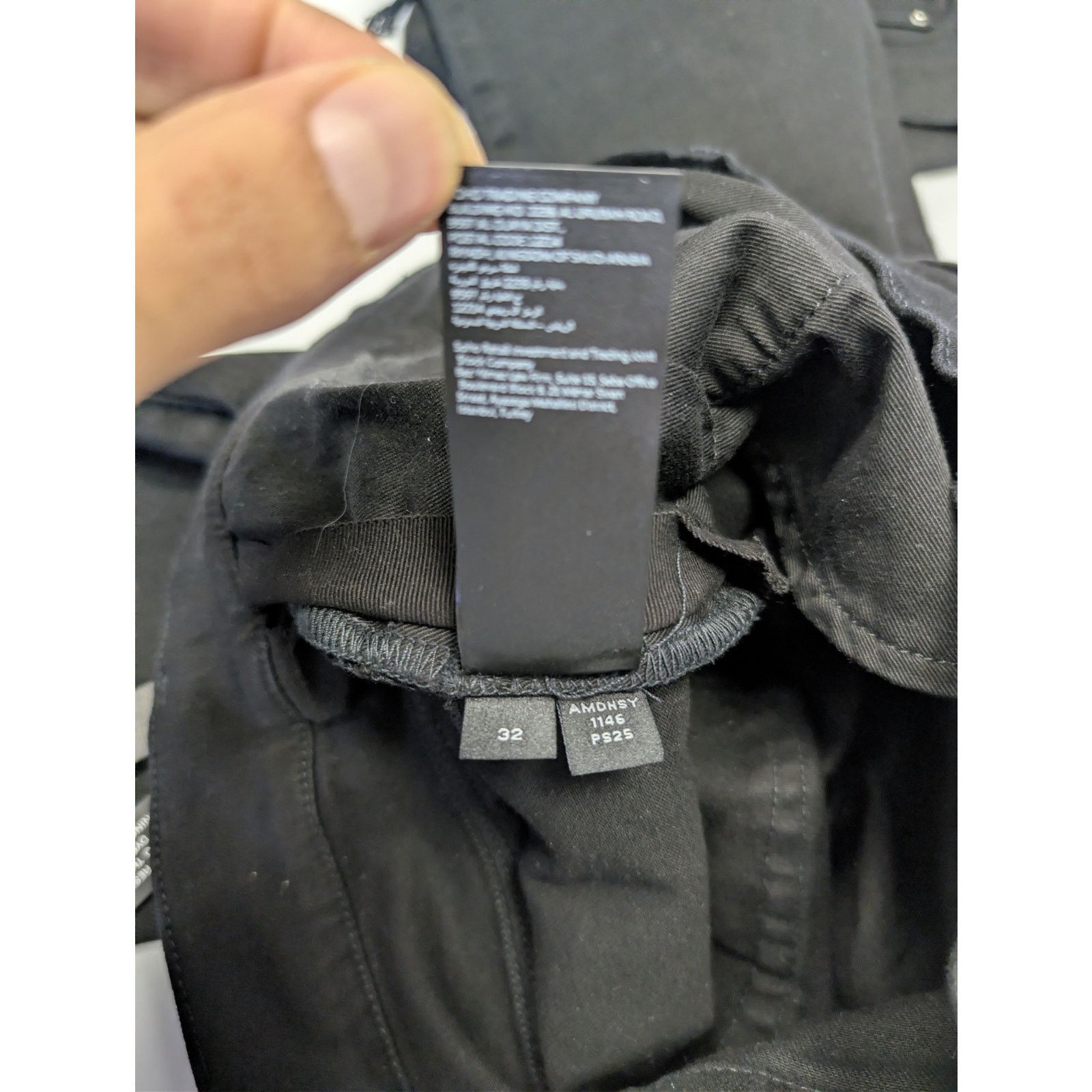 Amiri o1rshd1 Boucle MX1 Denim Jeans in Black Overdyed Size US 32 / EU 48 - 22 Thumbnail