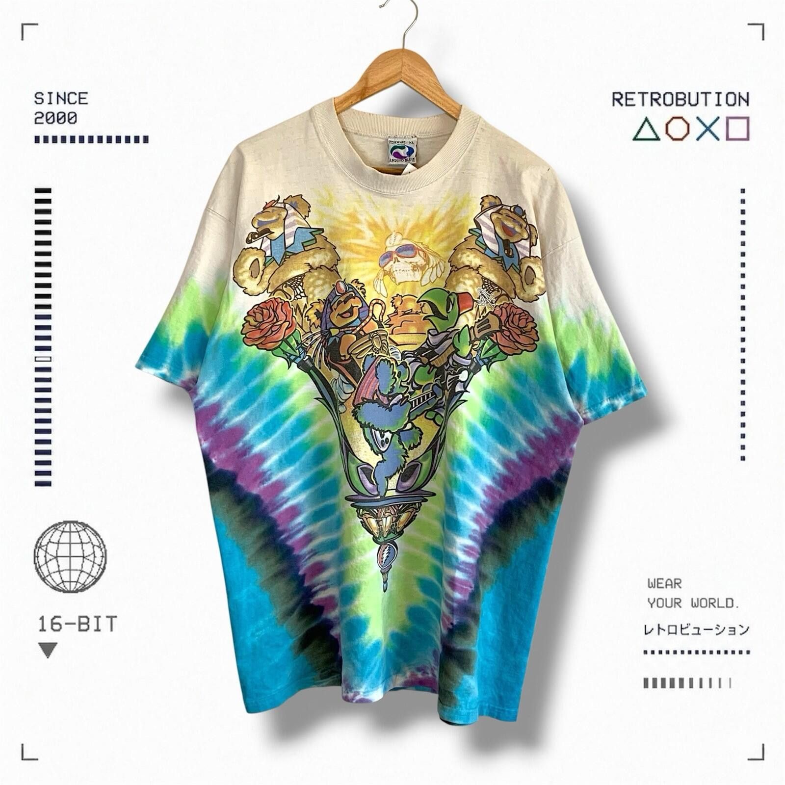 Liquid Blue Vintage 1996 Grateful Dead Egypt Tour Liquid Blue Shirt XL Size US XL / EU 56 / 4 - 1 Thumbnail