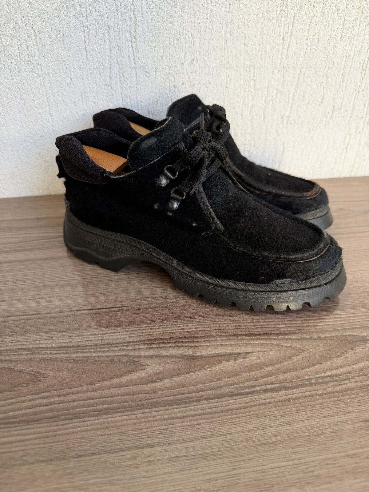 Prada Aw1999 pony hair lug sole derby Size US 8 / EU 41 - 3 Thumbnail