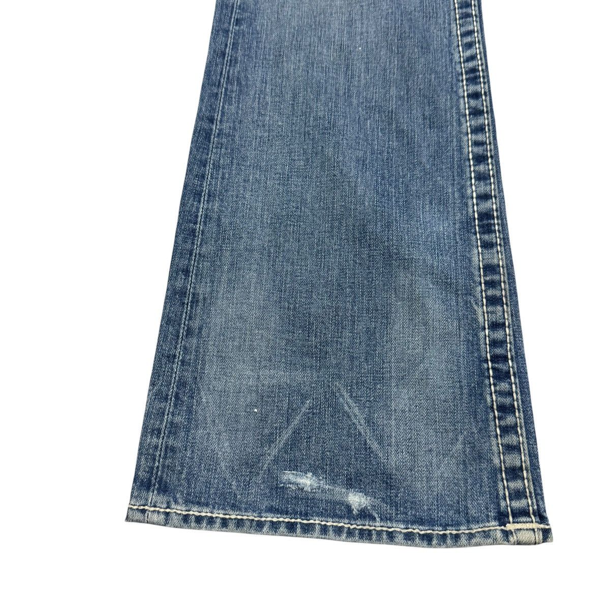 True Religion Vintage True Religion Denim Flare Jeans Distressed Size US 33 - 7 Thumbnail