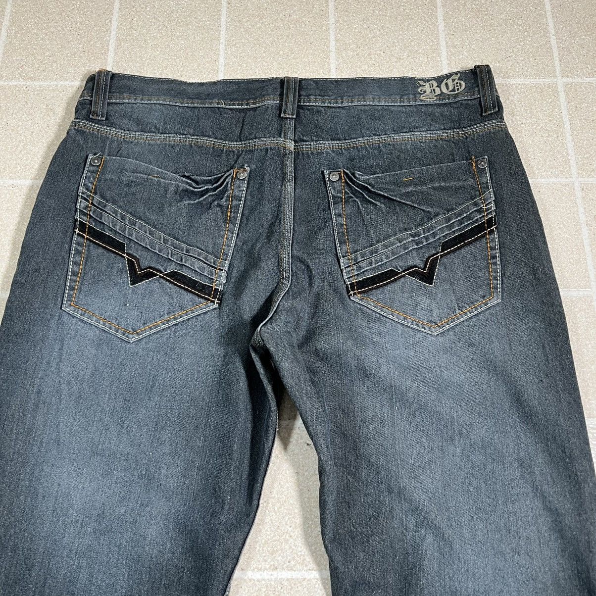 Blue Gear Y2K Blue Gear Baggy Embroidered Embellished Jeans Wide Leg Size US 40 / EU 56 - 2 Thumbnail