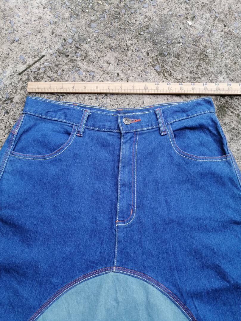 Designer Open Arms Nice Design Denim Jeans Size US 30 / EU 46 - 6 Thumbnail