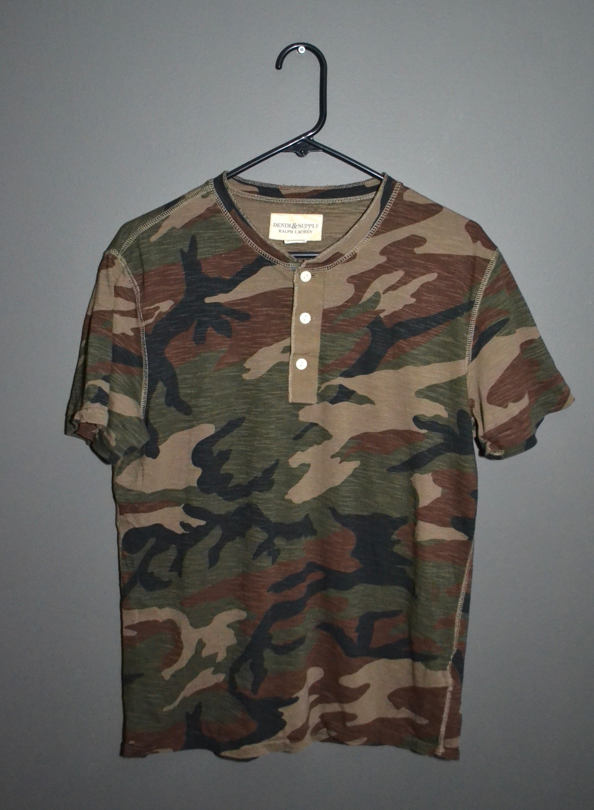 Denim & Supply Ralph Lauren × Ralph Lauren Ralph Lauren Denim & Supply Woodland Camo T-shirt M Size US M / EU 48-50 / 2 - 2 Thumbnail