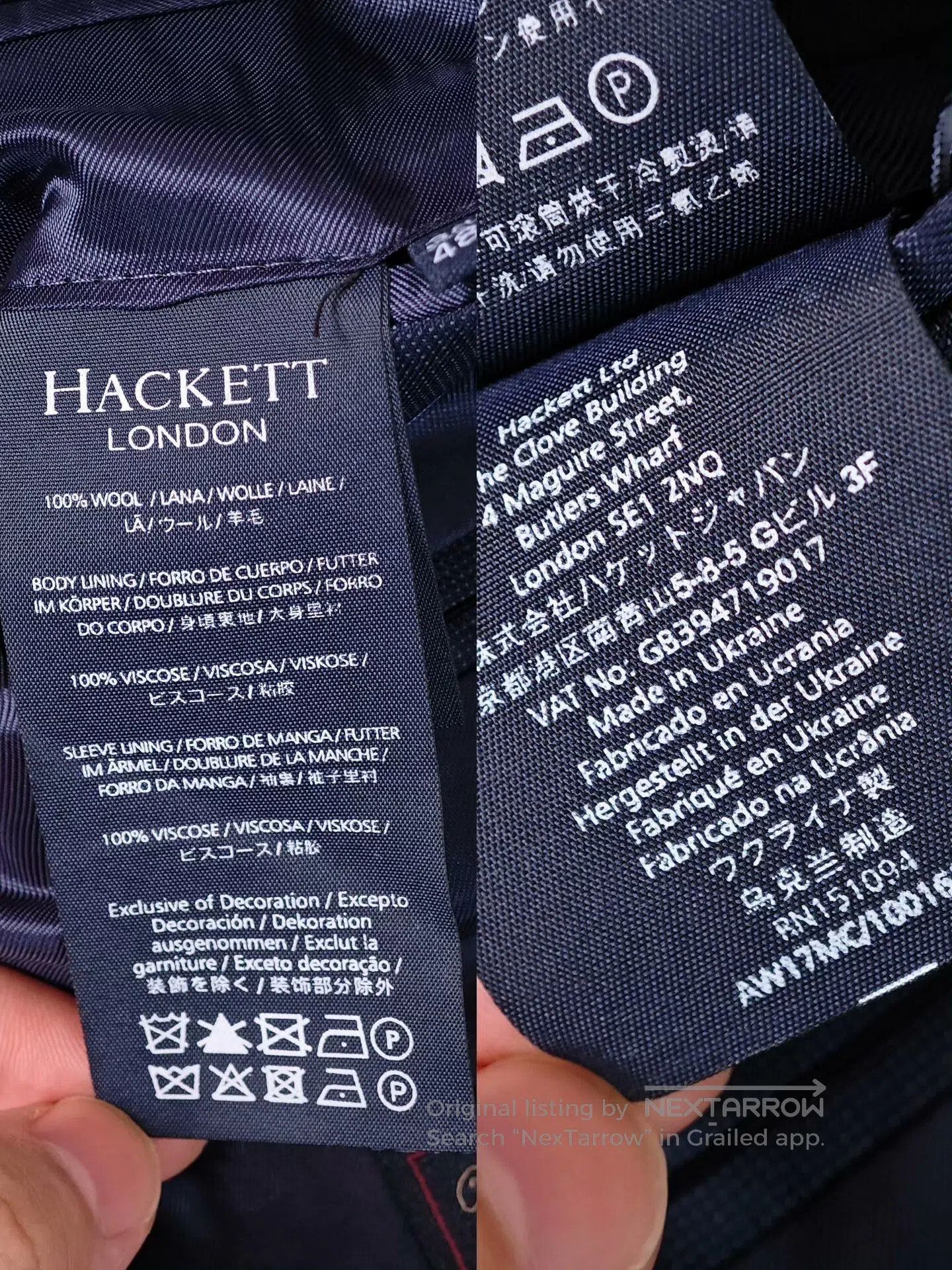 Hackett Hackett London Wool Blazer Jacket. Size US M / EU 48-50 / 2 - 8 Thumbnail