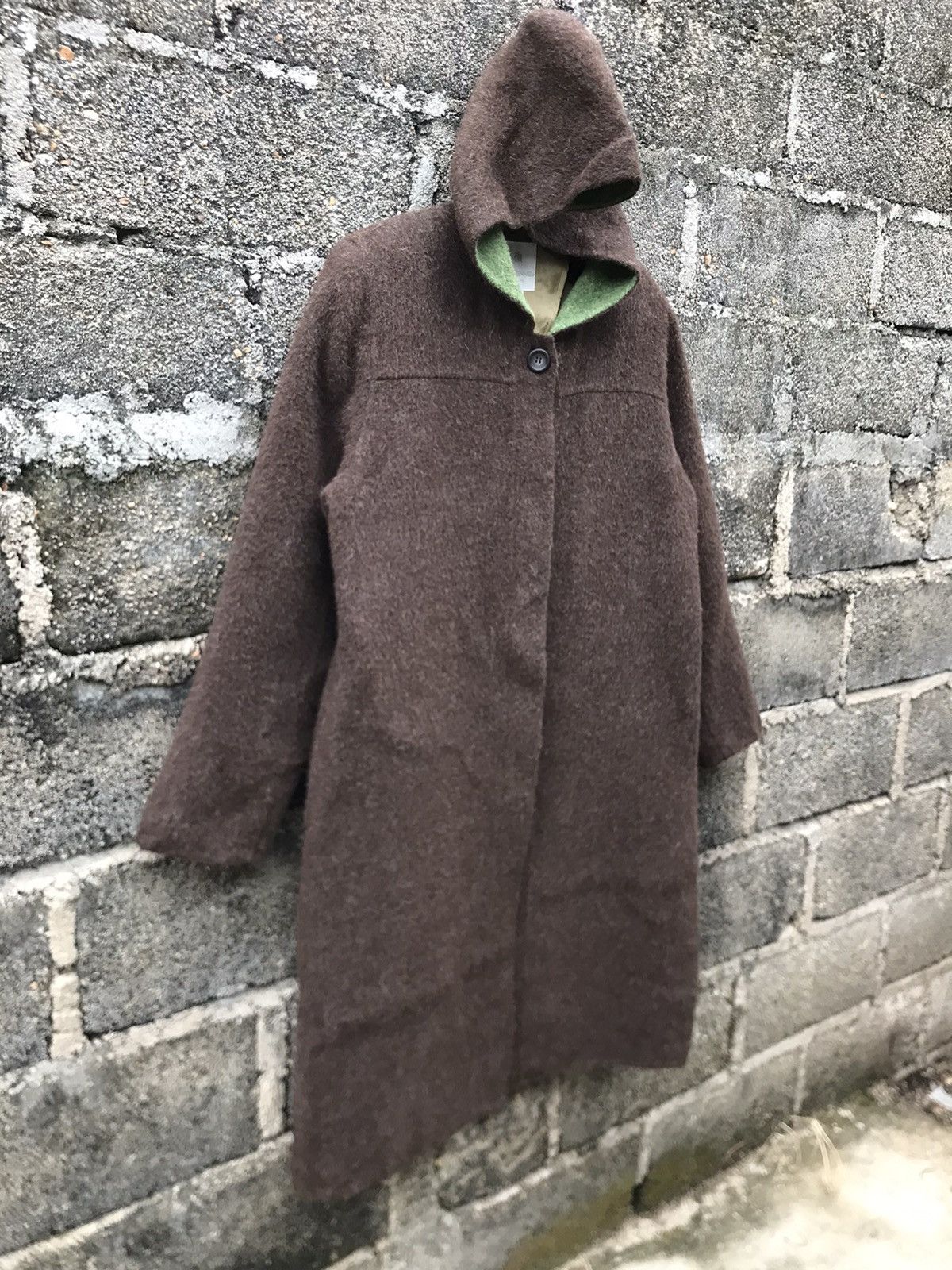 Japanese Brand × Vintage ⚡️Vintage Parienne Hoodie Wool Long Jacket Size L / US 10 / IT 46 - 2 Thumbnail