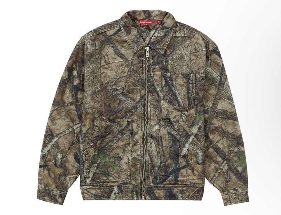 Supreme Supreme moleskin camo work jacket | Grailed