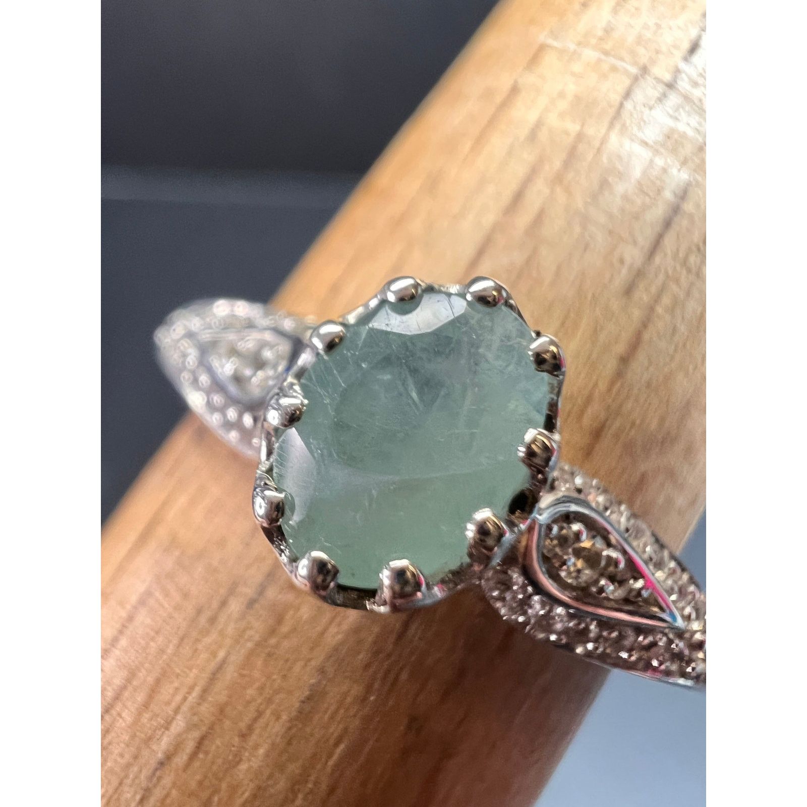 Other NEW grandidierite zircon ring in 925 silver size 8 Size ONE SIZE - 1 Thumbnail