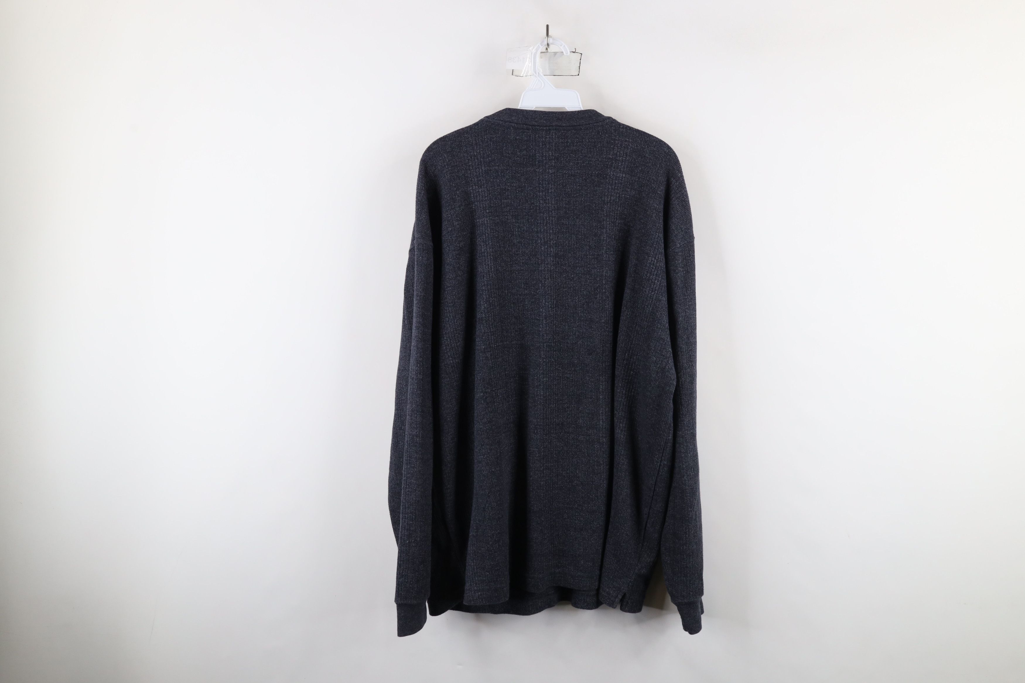 Vintage Vintage 90s Streetwear Knit Long Sleeve Henley T-Shirt Size US L / EU 52-54 / 3 - 7 Thumbnail