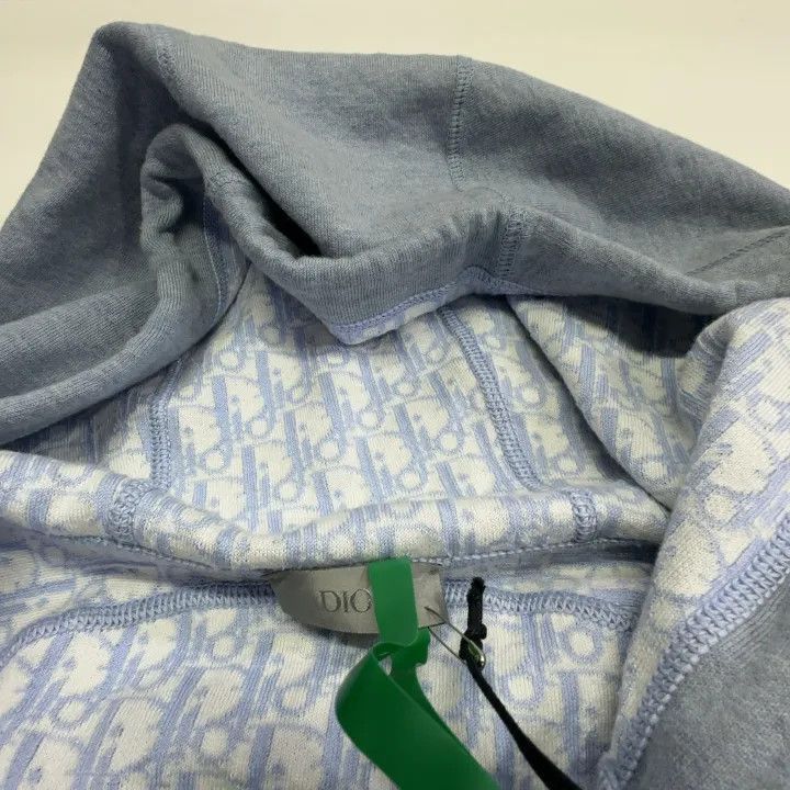 Dior Dior Dior Men's Zip Hooded Sweatshirt in Steel Blue 0079-2 Size US S / EU 44-46 / 1 - 7 Thumbnail