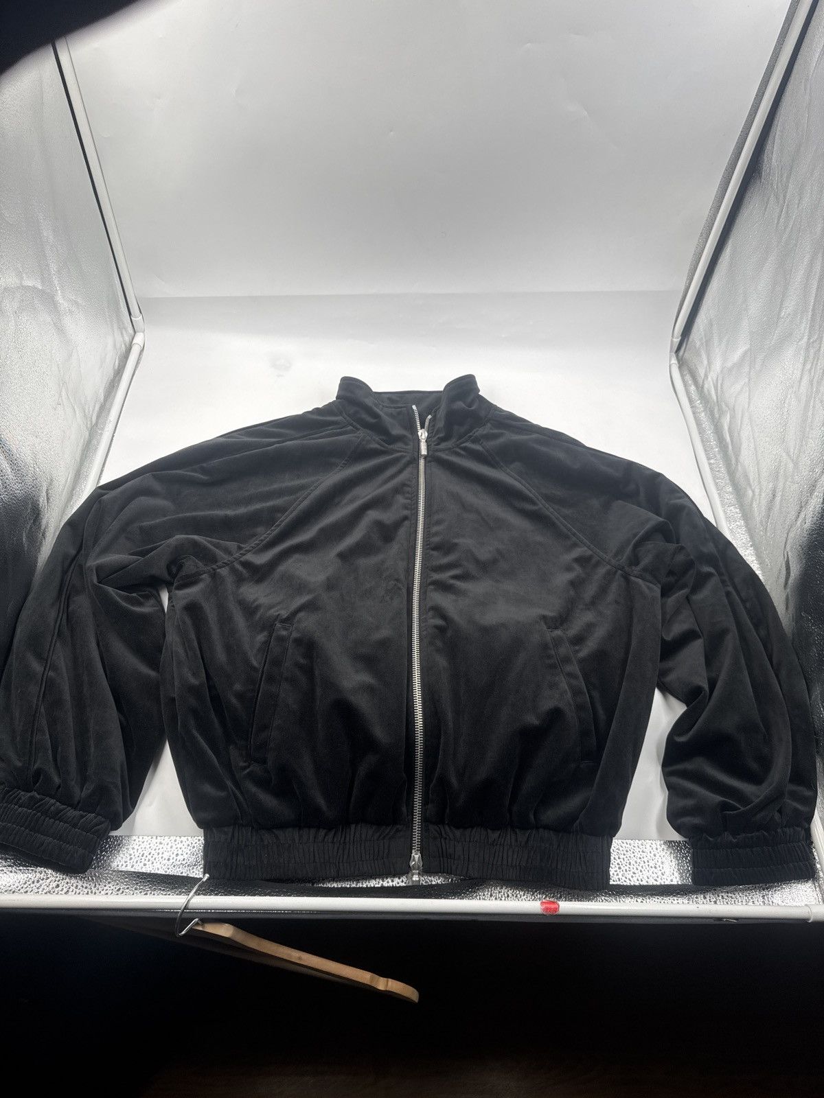 Rhude Boys Velvet Zip Up Jacket