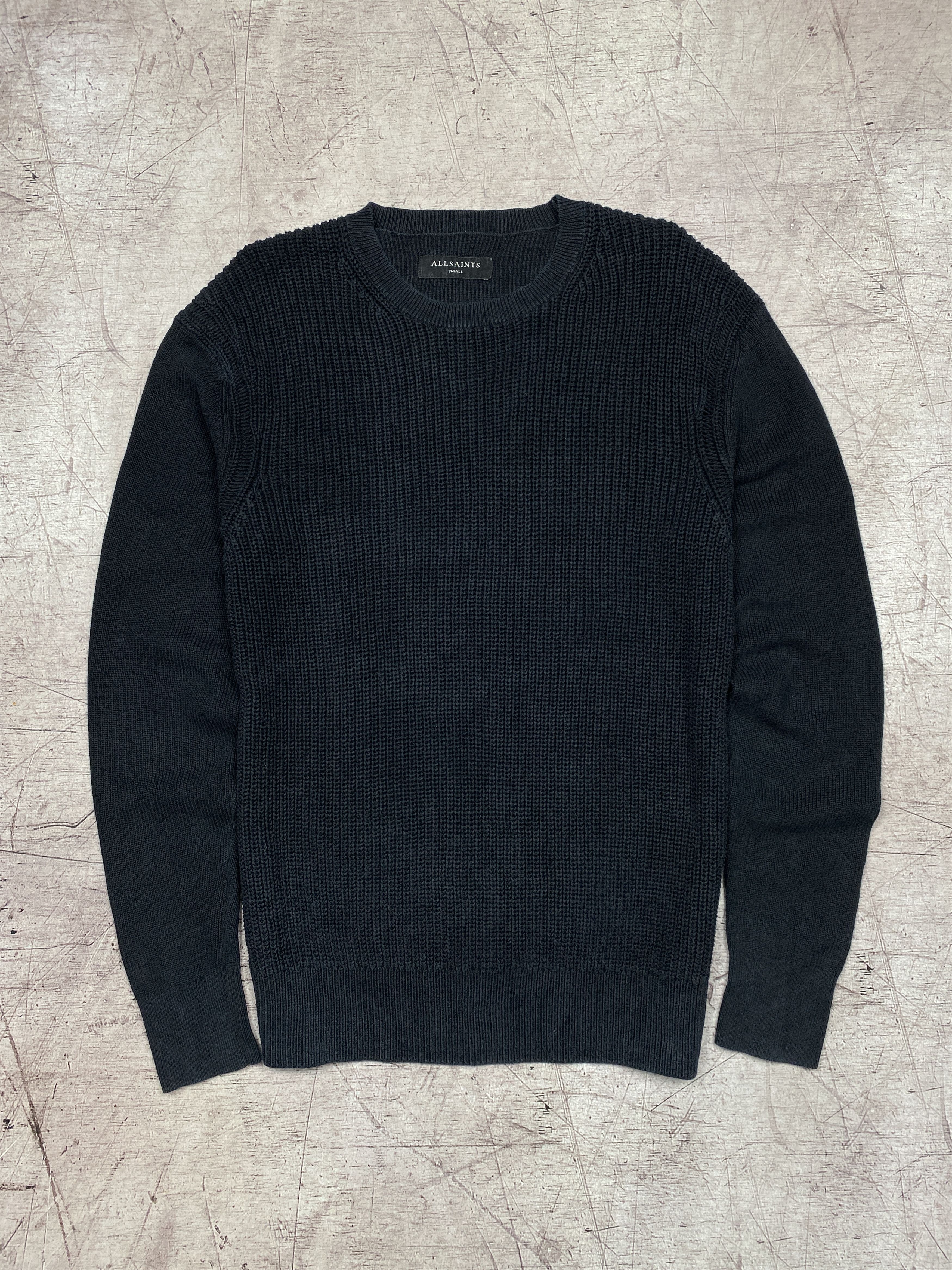 Allsaints Allsaints Vintage Mens Rothay Crew Neck Knit Sweater Size US S / EU 44-46 / 1 - 1 Thumbnail