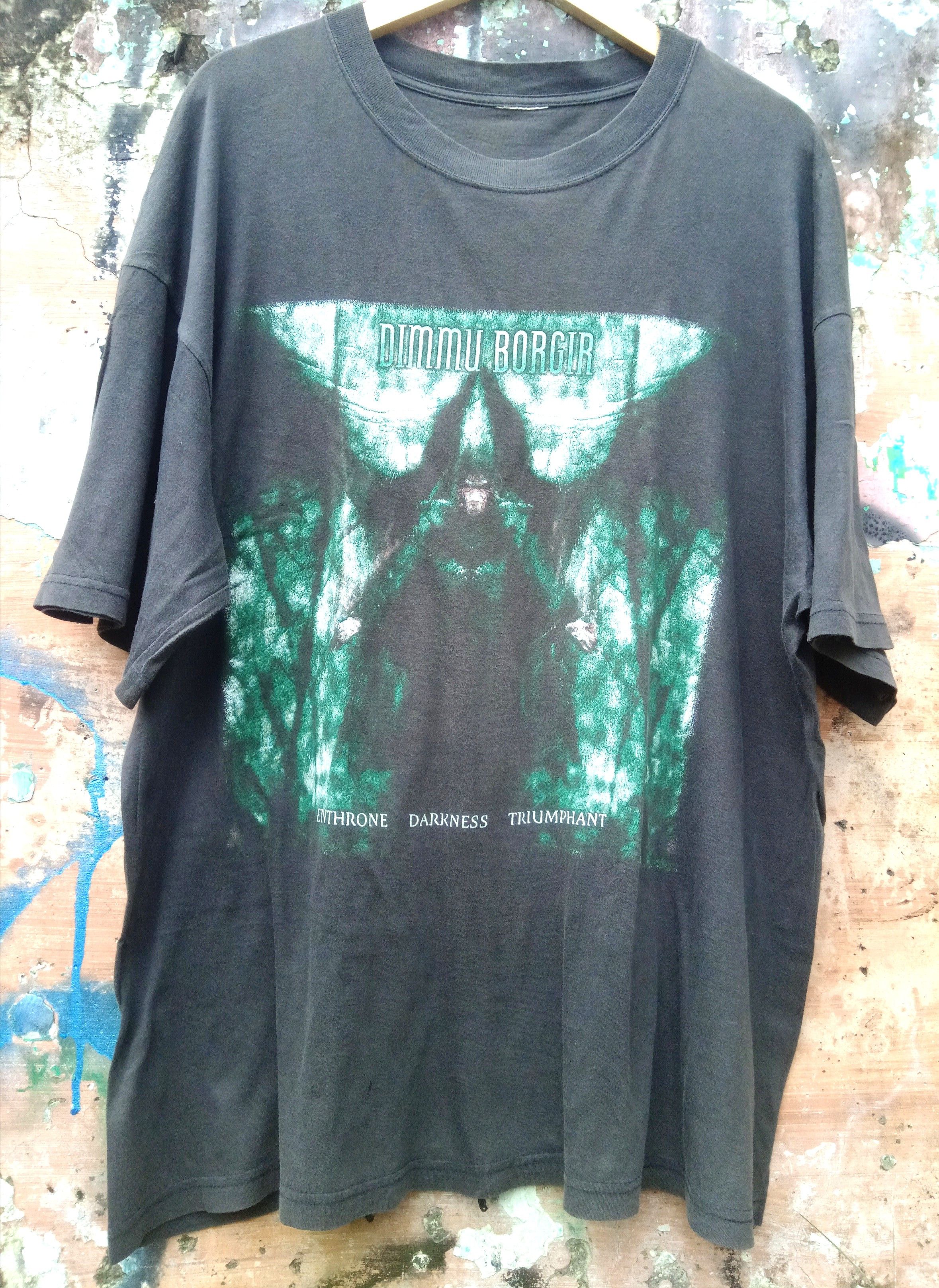 Band Tees × Vintage Vintage DIMMU BORGIR enthrone darkness triumphant Size US XL / EU 56 / 4 - 1 Thumbnail