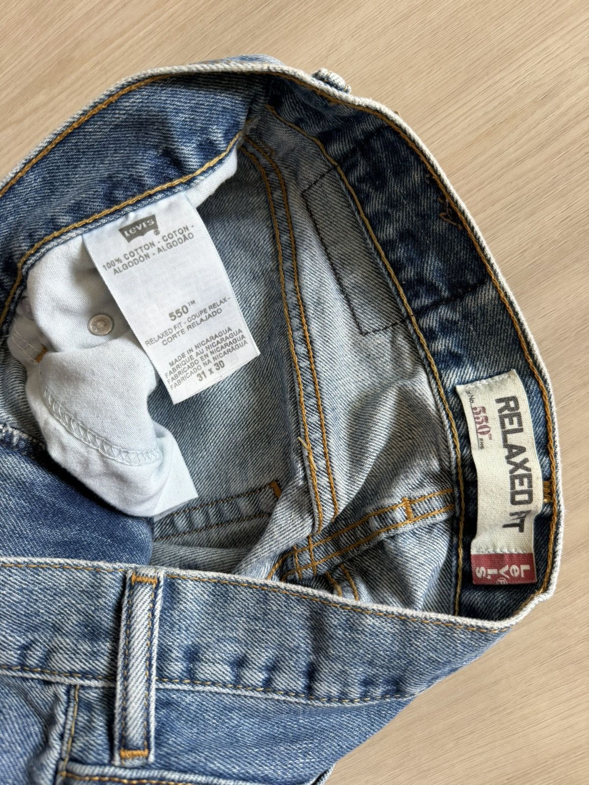 Levi's Vintage Levis 550 Red Tab Faded Washed Relaxed 31x30 *30x29 Size US 30 / EU 46 - 8 Thumbnail