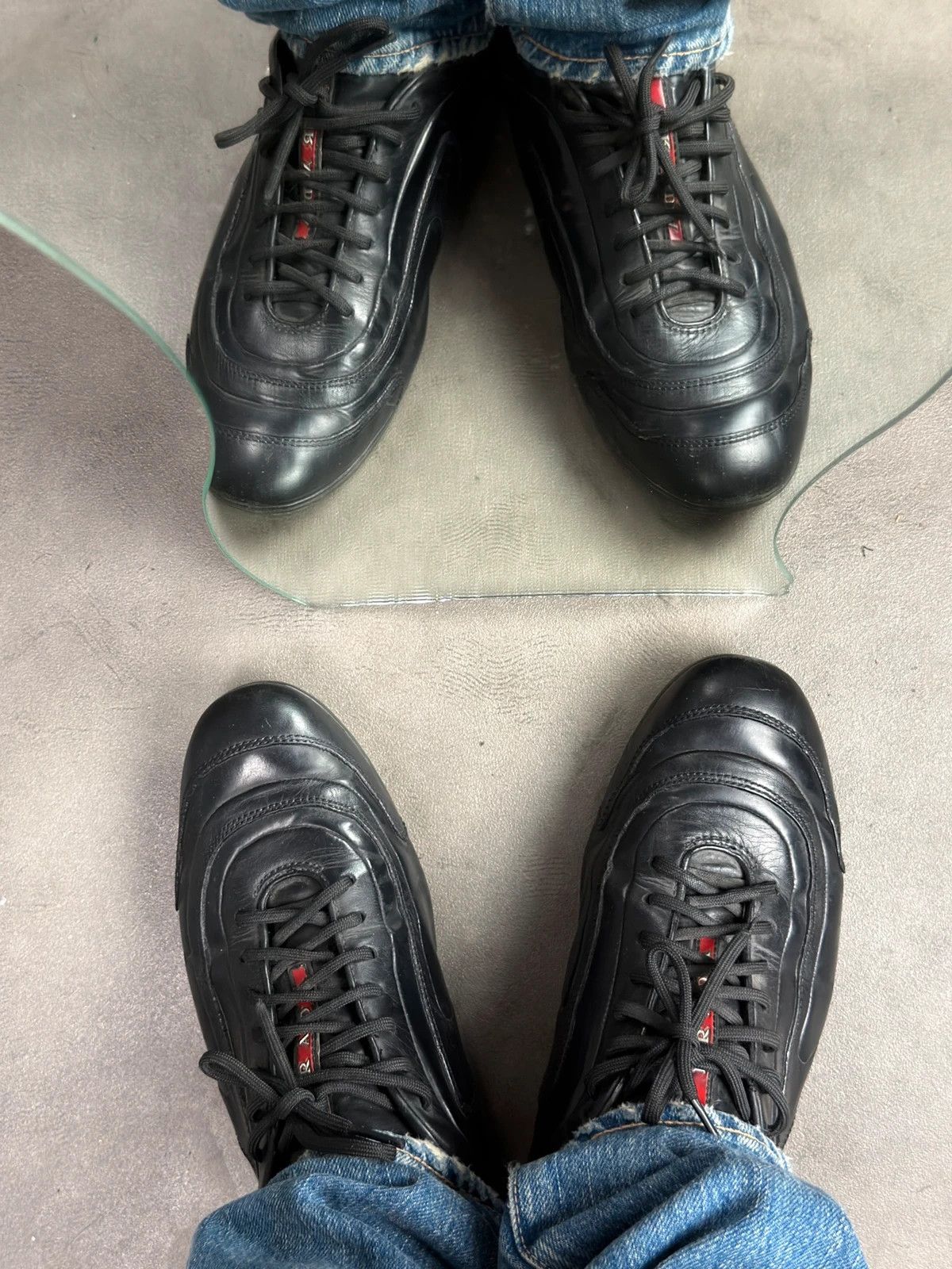 Prada Prada 2000’s archive leather trainers Size US 9.5 / EU 42-43 - 11 Thumbnail