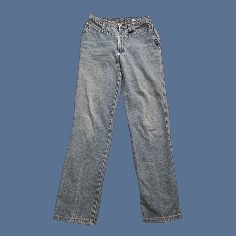 Vintage VINTAGE Rocky Mountain Jeans Women Tapered Jeans 31/11 Blue 100% Cotton USA 90s 80s Western Wear Mens? Size 24" / US 00 / IT 34 - 1 Thumbnail