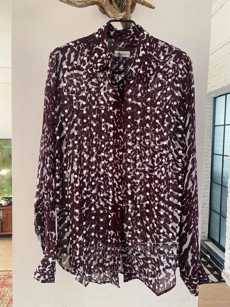 Dries Van Noten Dries Van Noten Polka Dot Printed Shirt Size US S / EU 44-46 / 1 - 1 Thumbnail